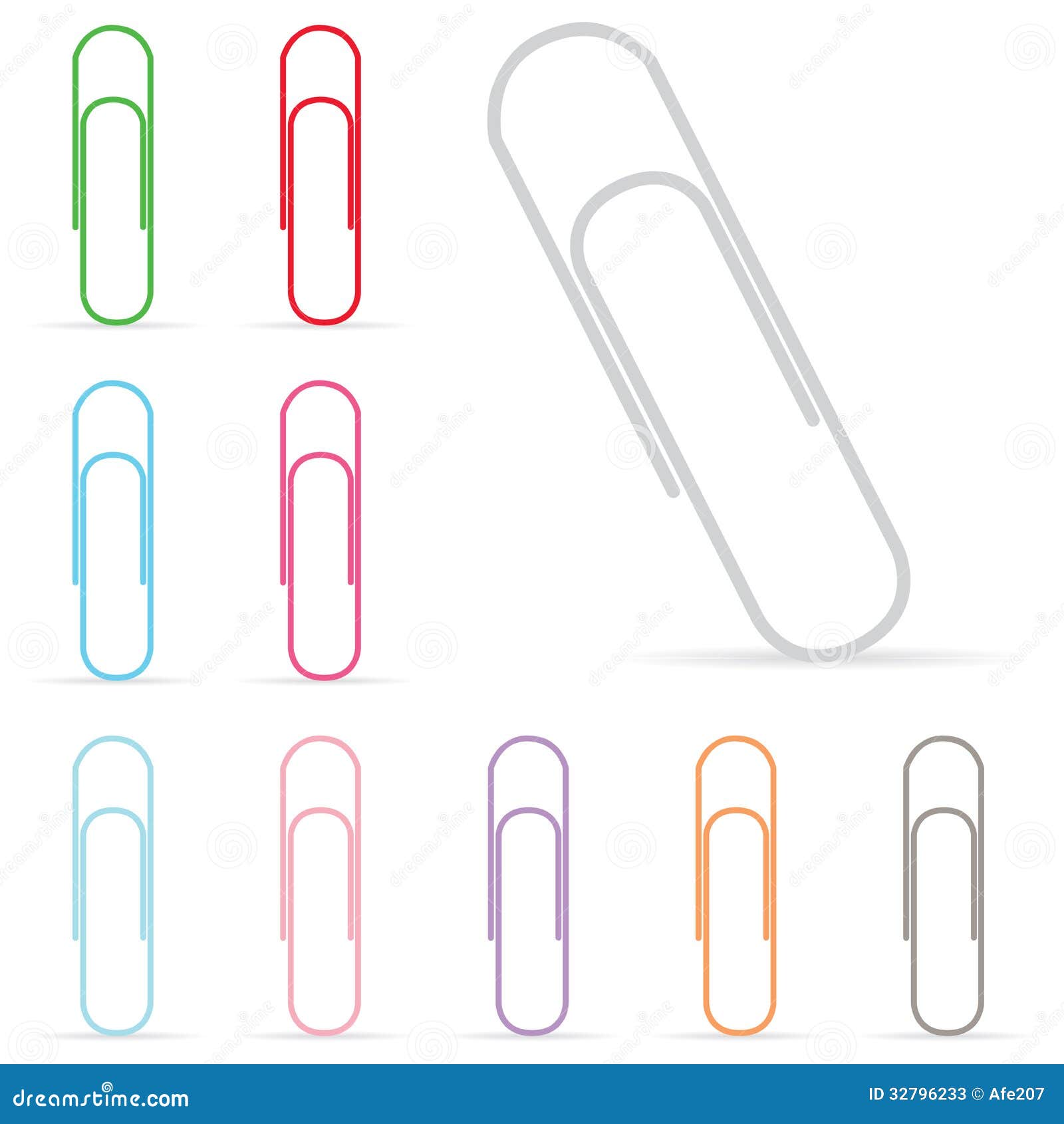 Clipe De Papel Do Vetor Isolado Ilustração do Vetor Ilustração de