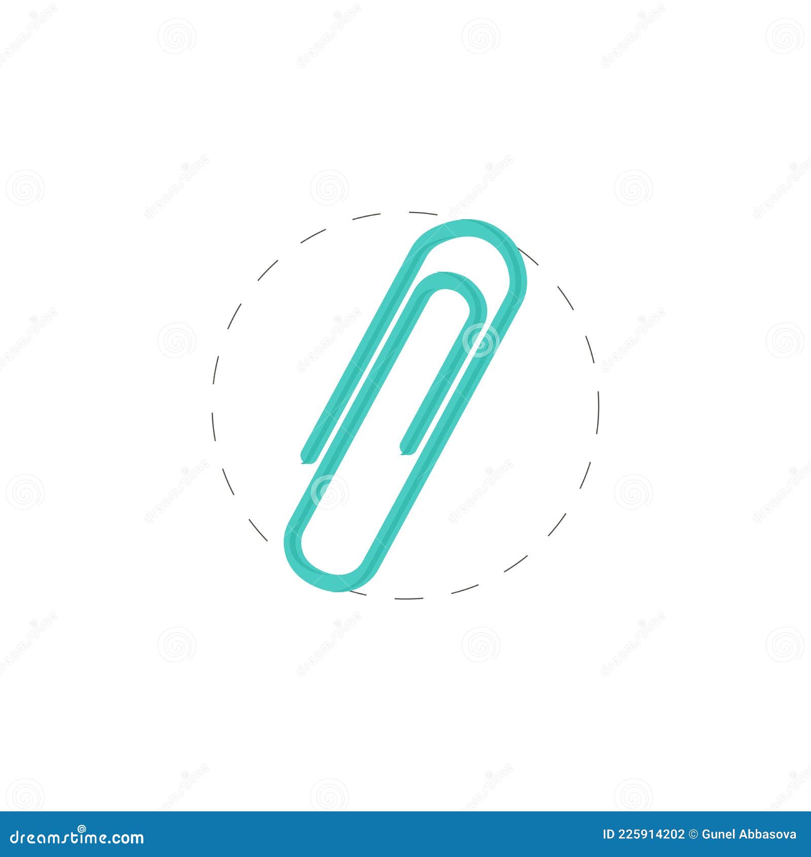 Clipe De Papel. Clipe De Papel Ilustração do Vetor Ilustração de