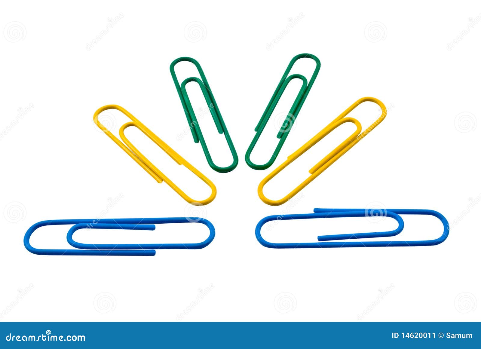 Clips de papel imagen de archivo. Imagen de coloreado 14620011