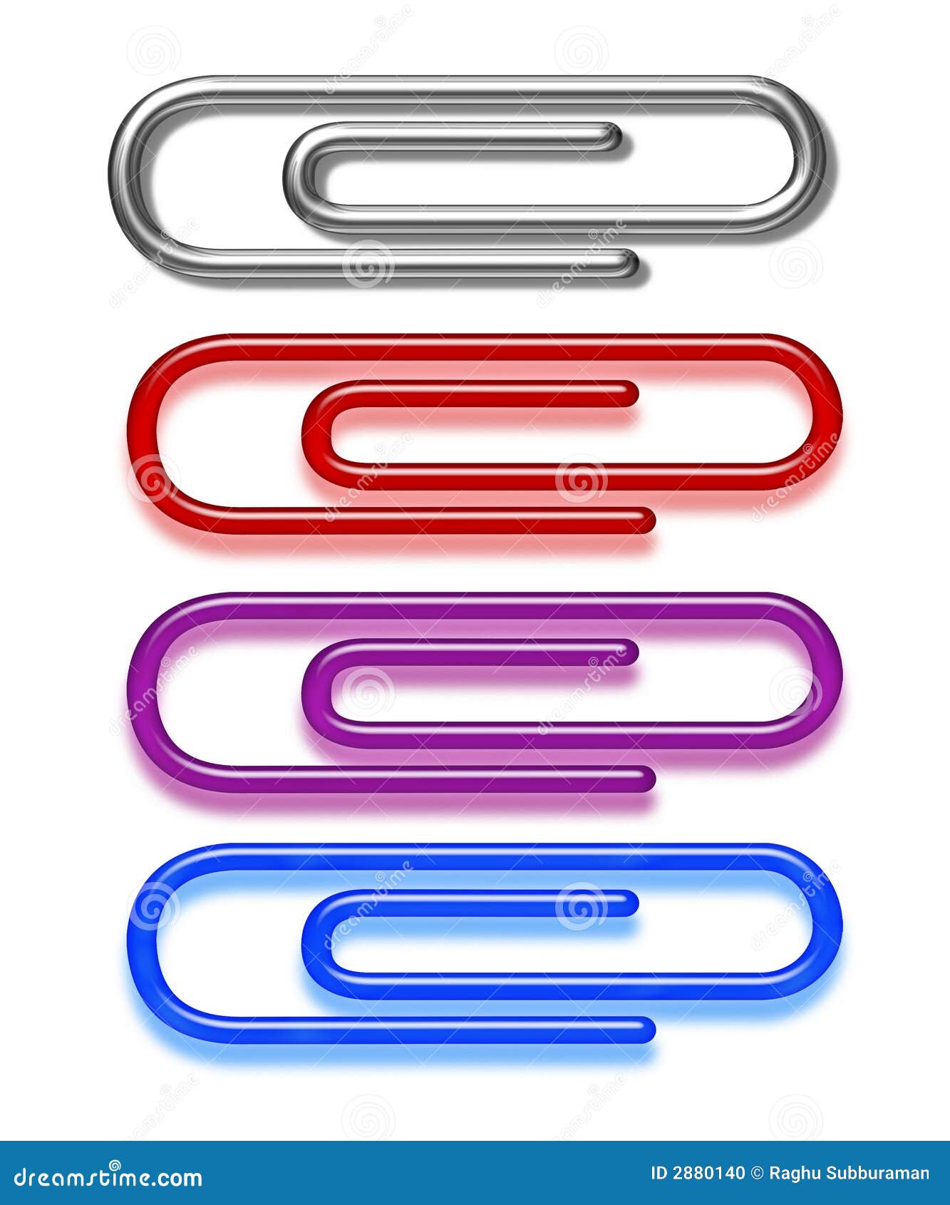 Clips de papel stock de ilustración. Ilustración de equipo 2880140