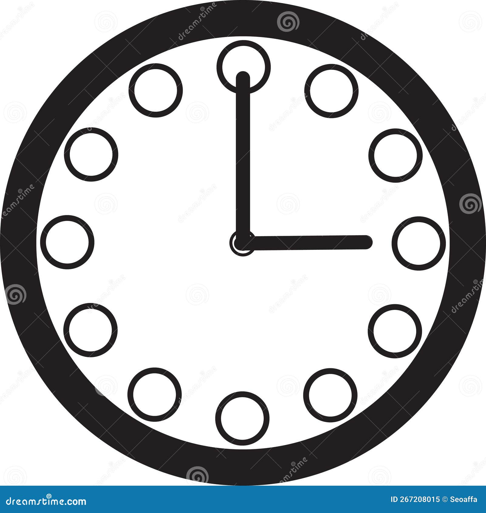 Black and White Isolated Clock and Watch with Arrows Icon. Vector