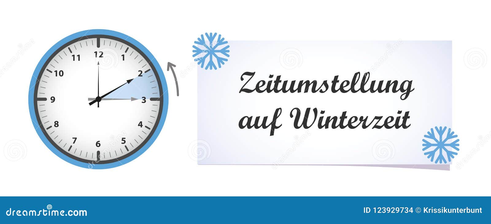 Clock change winter time stock vector. Illustration of night 123929734
