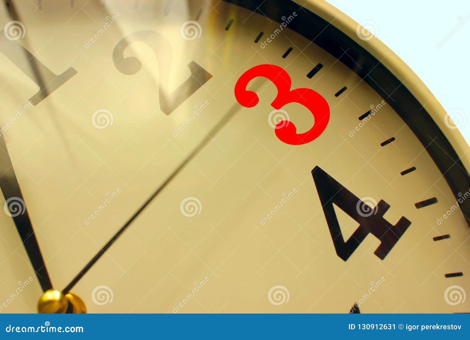 Clock Desktop or Wall, Hour Dial, Minute Hand Stock Image Image of
