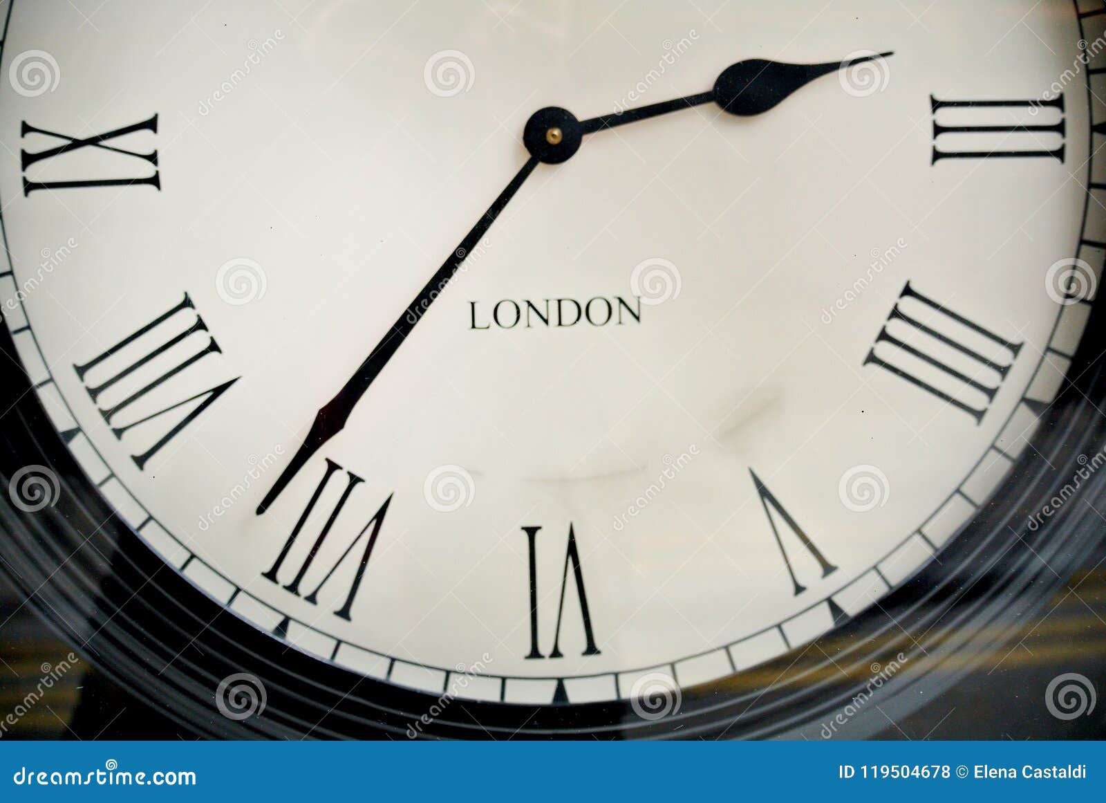 The clock detail stock photo. Image of vintage, white 119504678