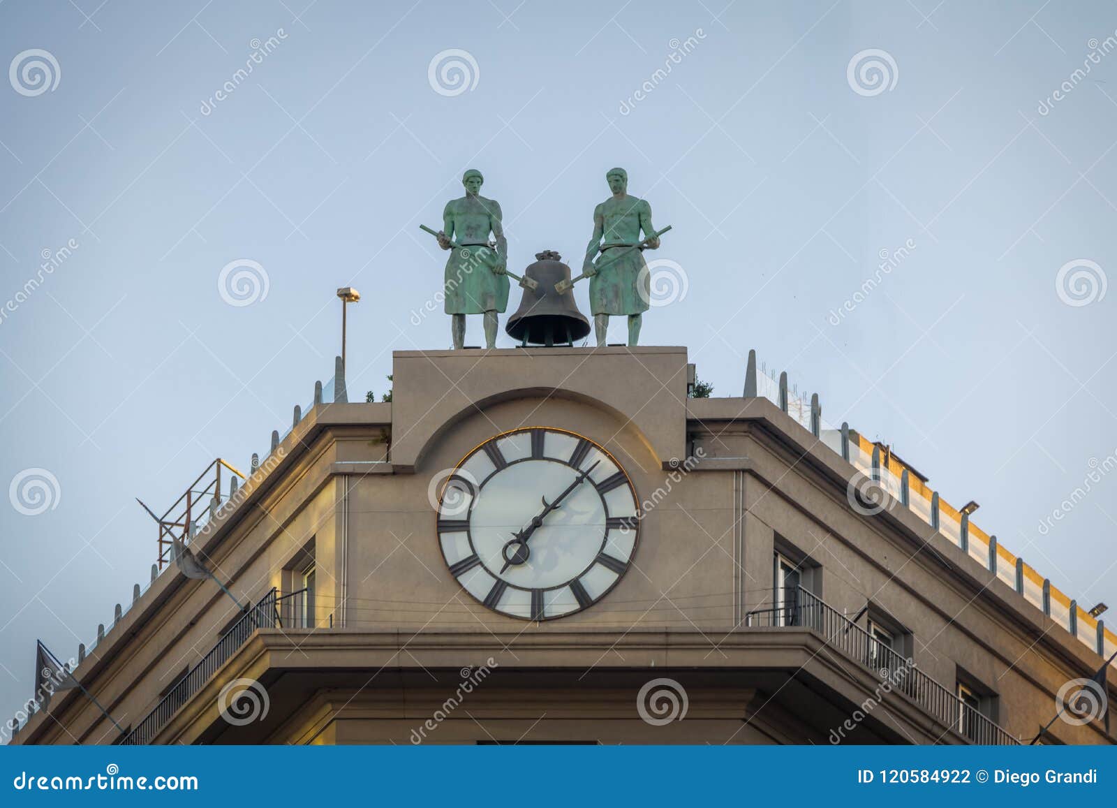 clock detail of council of magistrates of the nation - consejo de la magistratura de la nacion - buenos aires, argentina