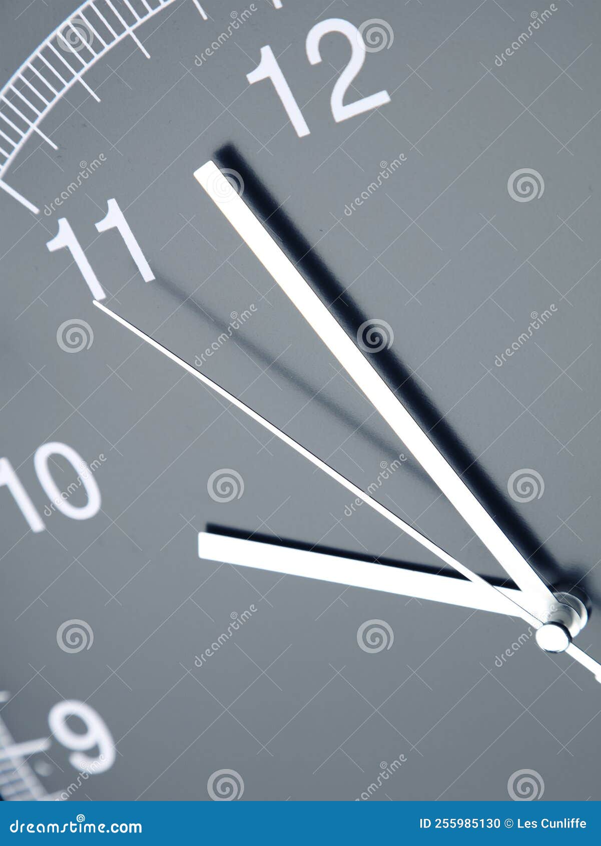 Clock face closeup stock photo. Image of schedule, timer 255985130