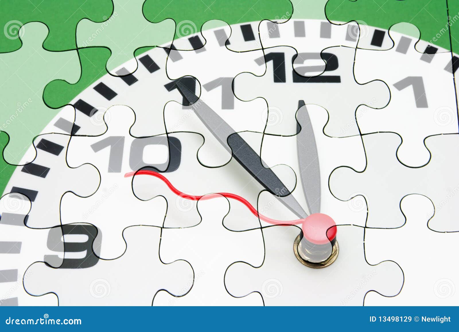 Clock Face and Jigsaw Puzzle Stock Image Image of hours, join 13498129