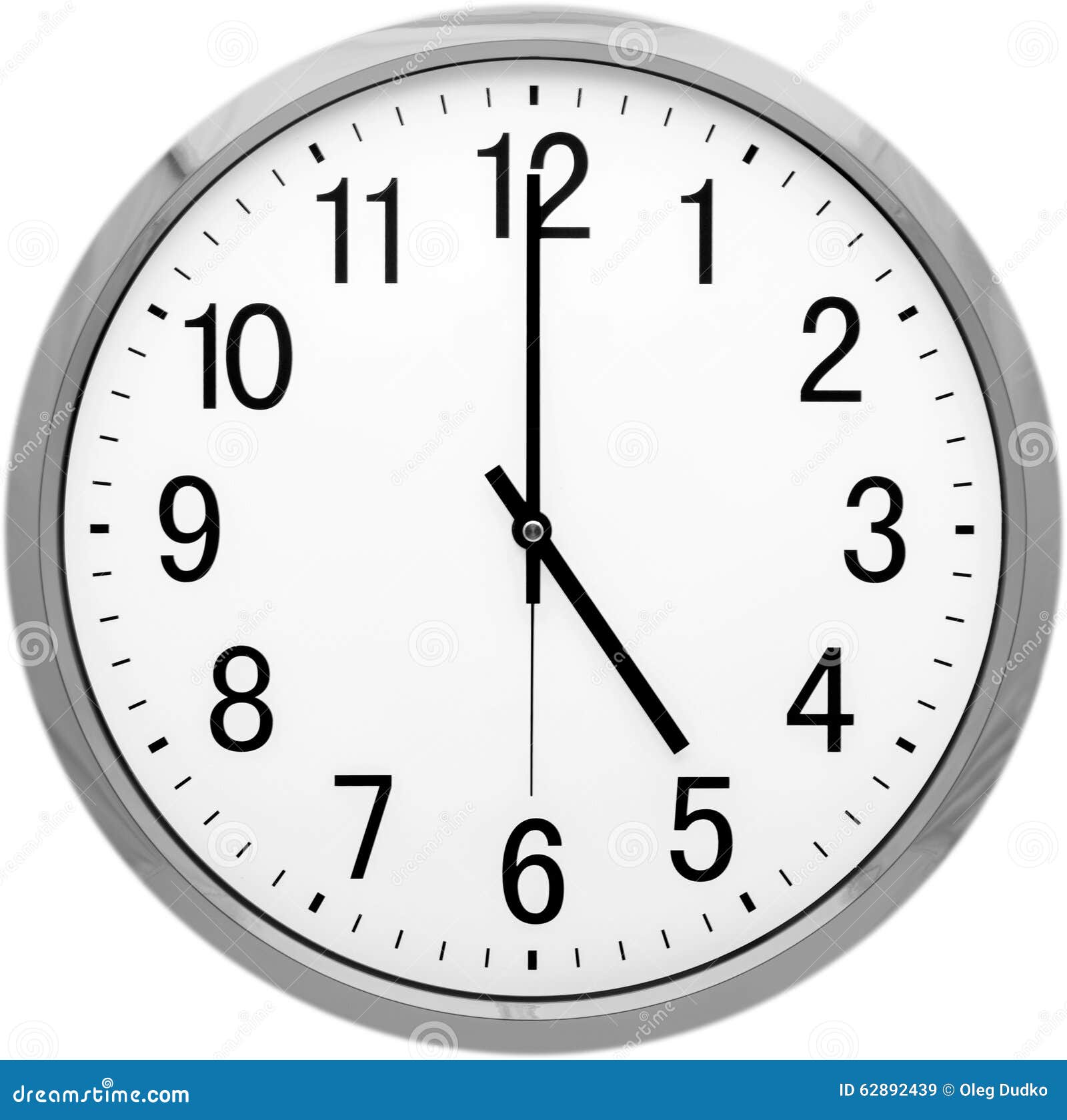 Clock stock image. Image of isolated, time, clock, hour 62892439
