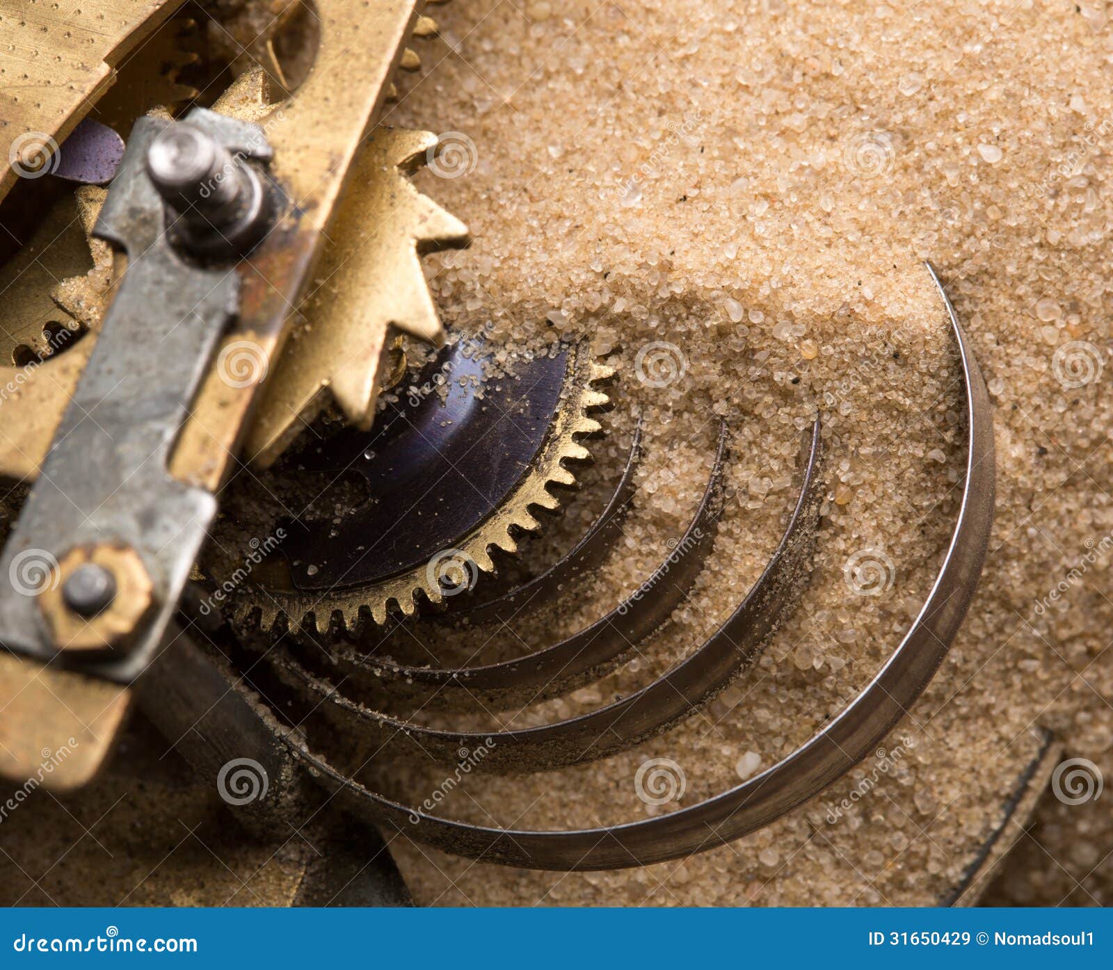 Clock Gears In Sand Royalty Free Stock Images Image 31650429
