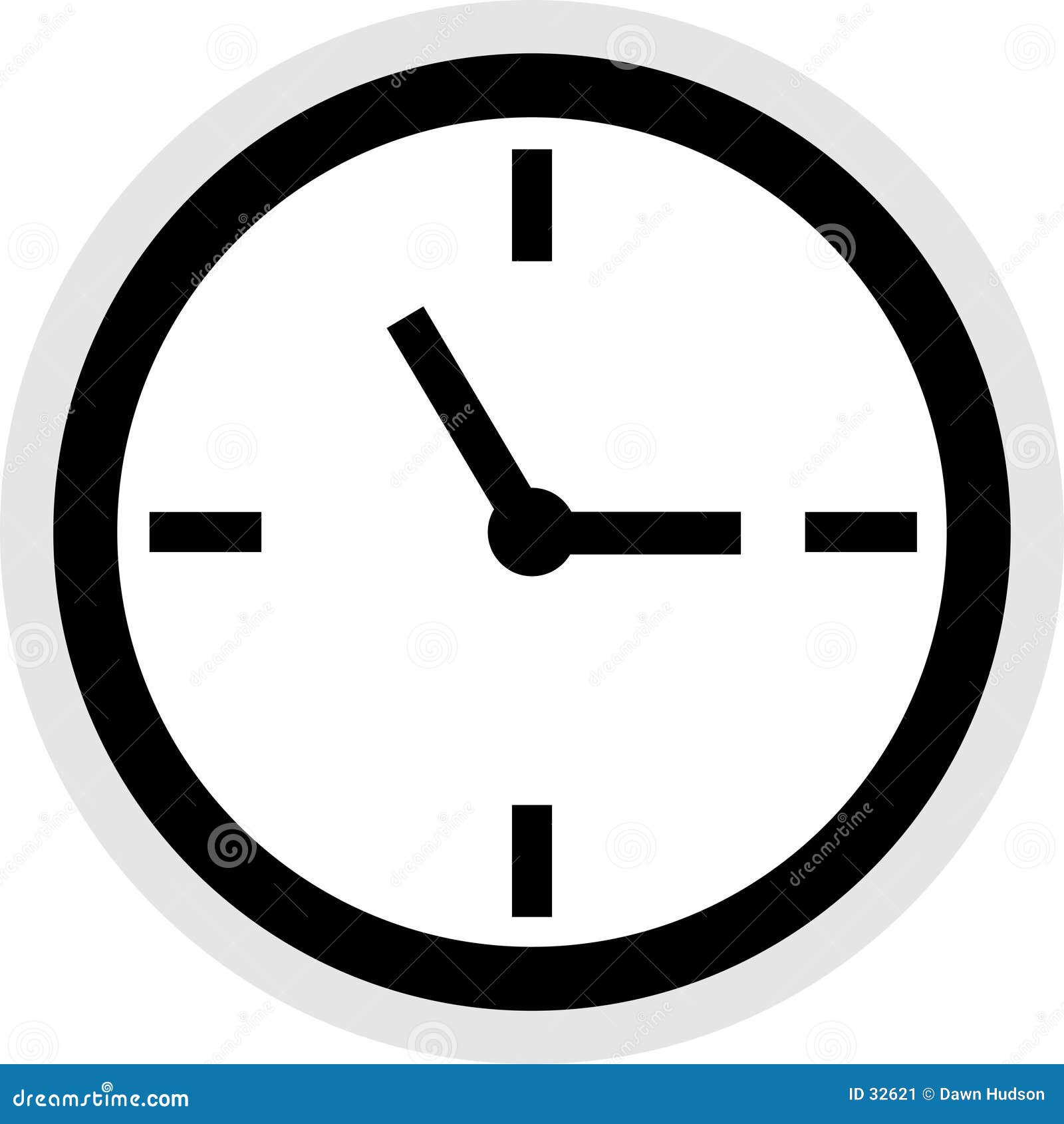 clock icon stock vector illustration of time clock household 32621