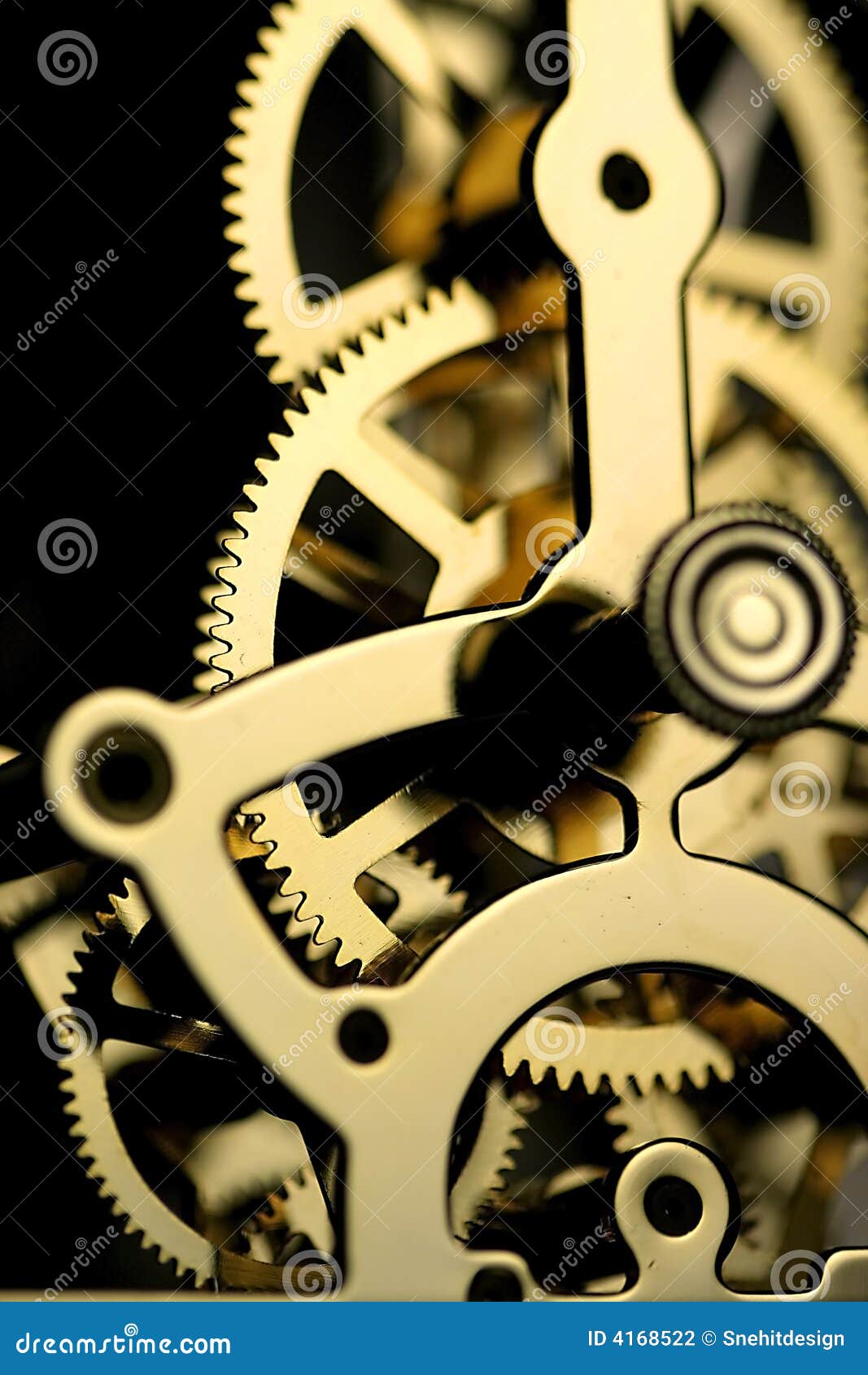 Clock Mechanism stock photo. Image of black, mechanical 4168522