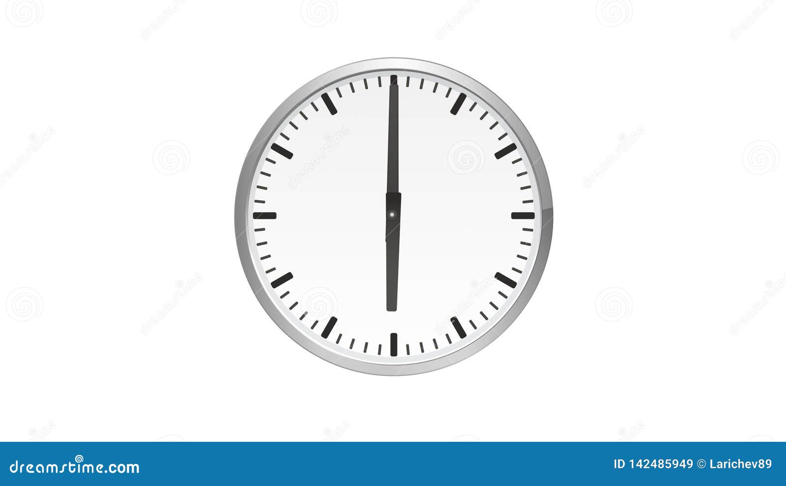 Clock Minute and Hour Hands Moving Fast. Time Lapse Zoom in Stock Video