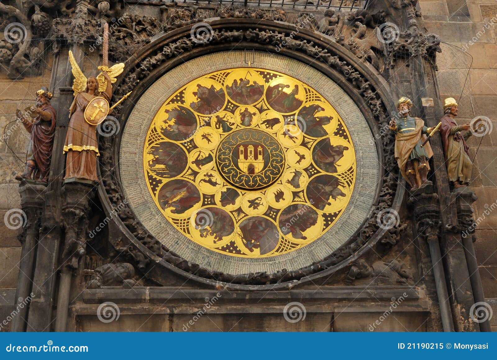 Clock Prague stock image. Image of ancient, hour, mechanism 21190215