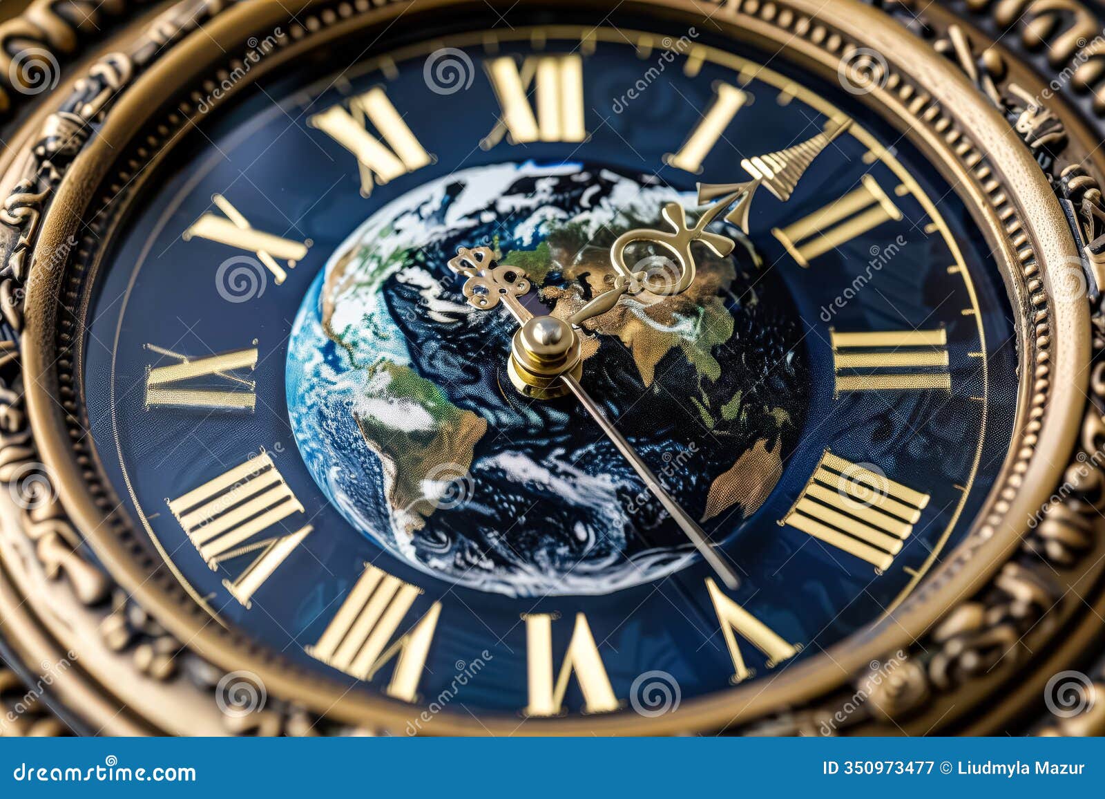 clock with roman numerals showing the time as 10:30