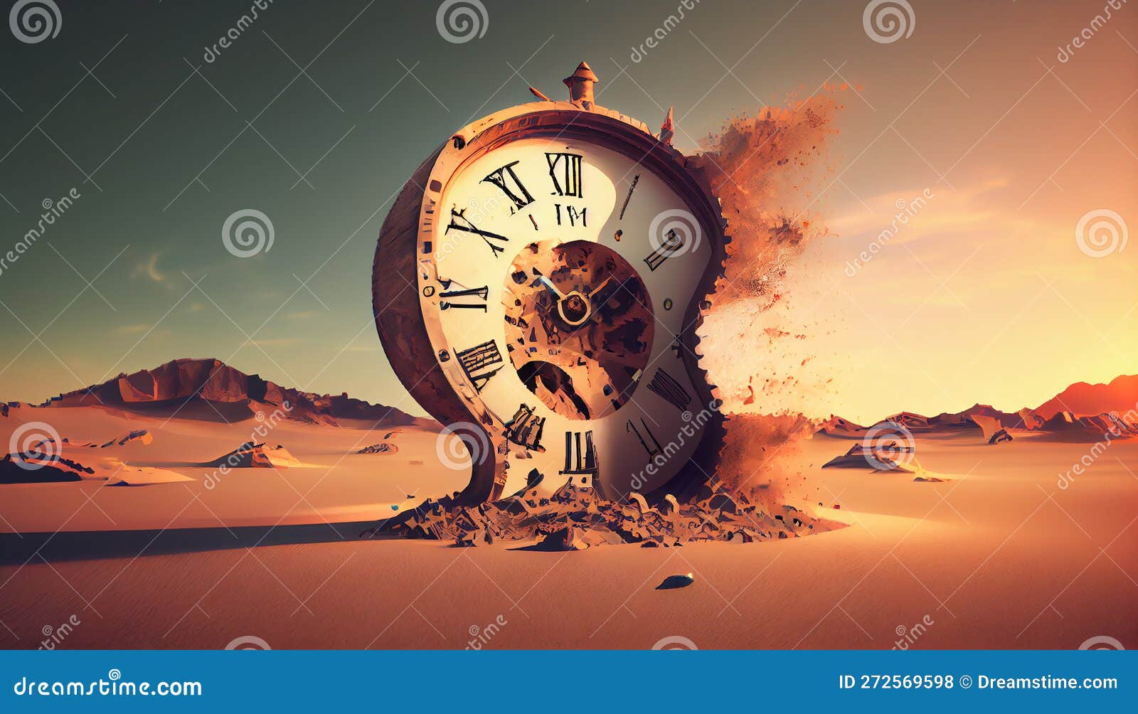 Clock Ticks, Sands Slip, Sun Sets, Success Awaits ,generative AI Stock