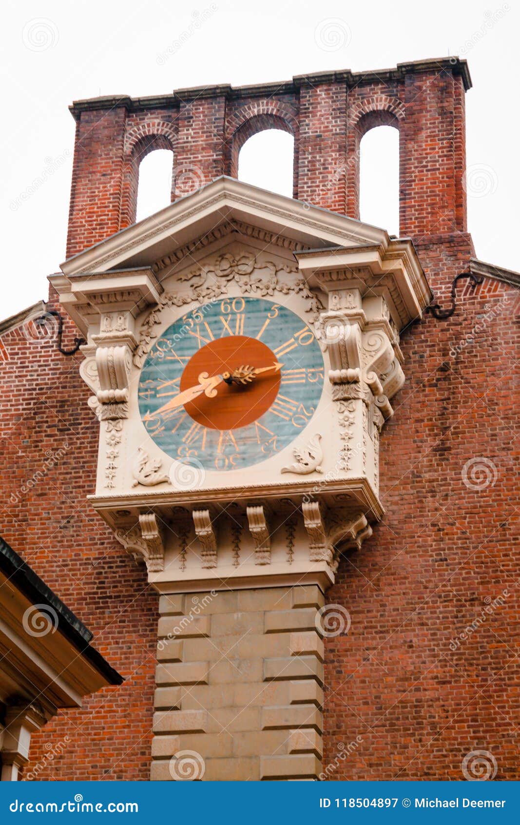 Clocktower on the Back of Independence Hall in Philadelphia