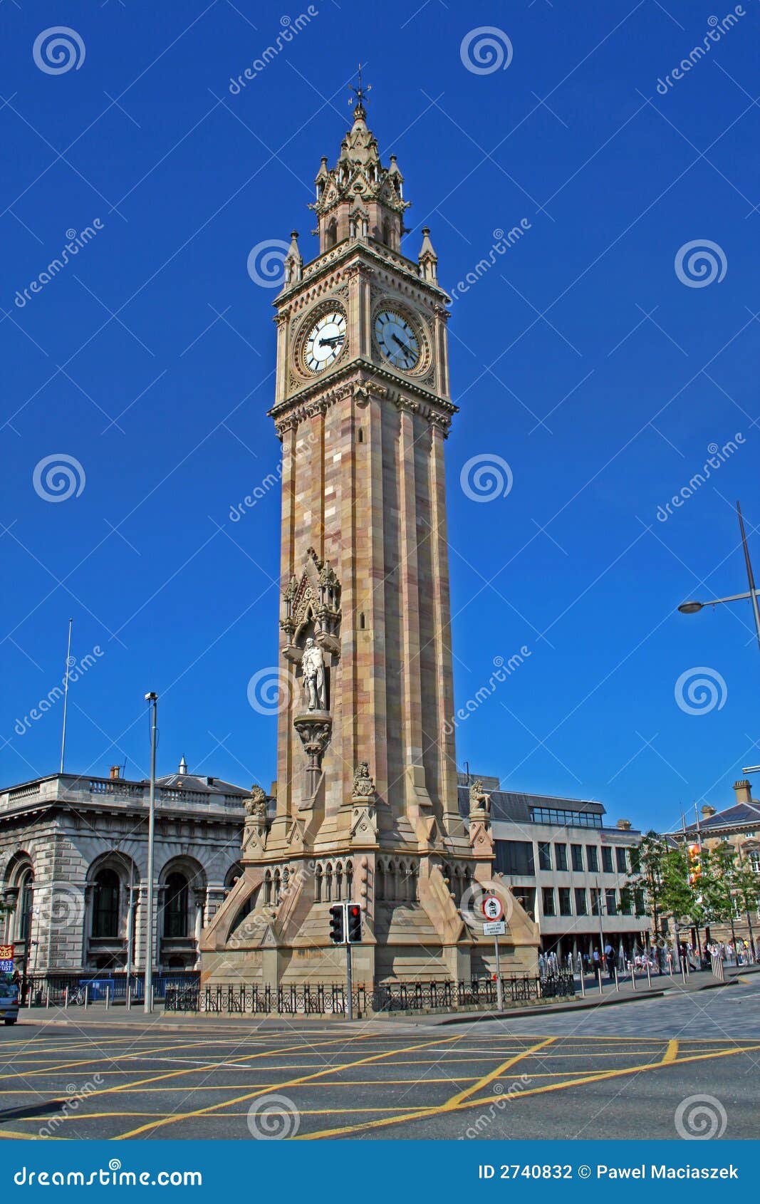 Clock tower in Belfast stock photo. Image of travel, life 2740832