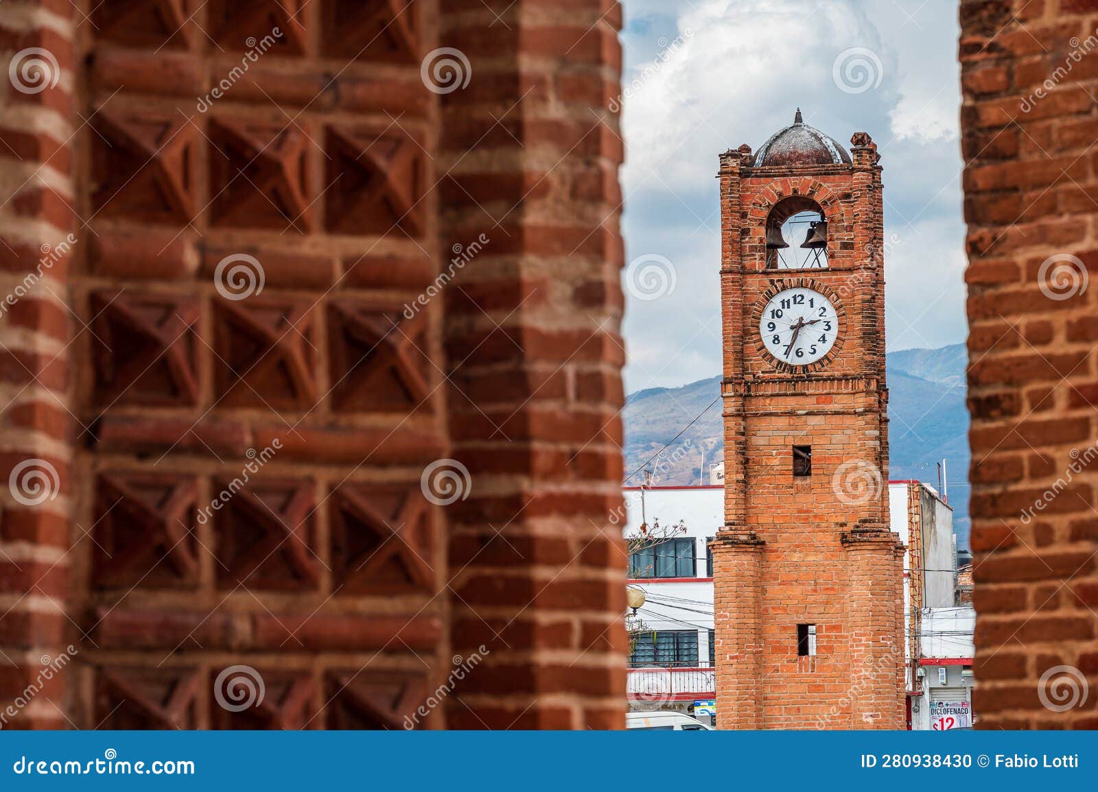 clock tower in chiapa de corzo