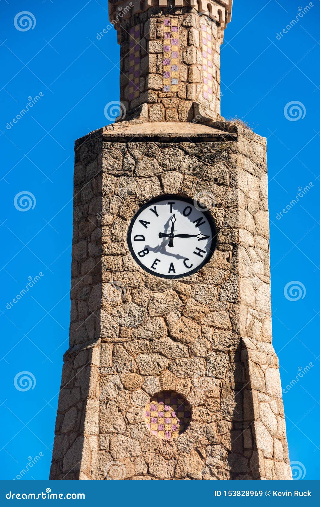 Clock Tower in Daytona Beach Florida Stock Image Image of deltona