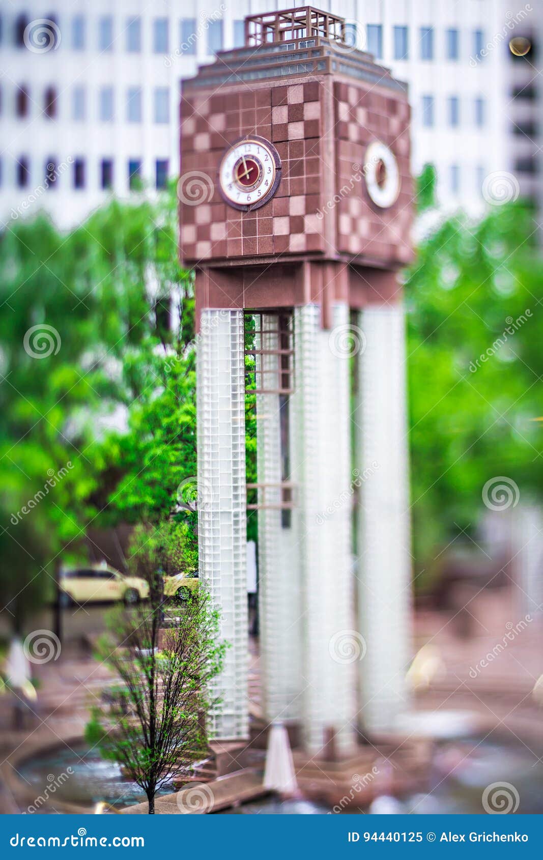 Clock Tower in Downtown Charlotte North Carolina Stock Image Image of clean, popular 94440125
