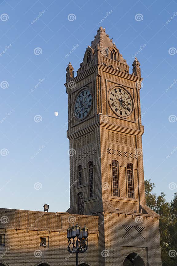 Clock Tower in Erbil City,Iraq Stock Image - Image of construction