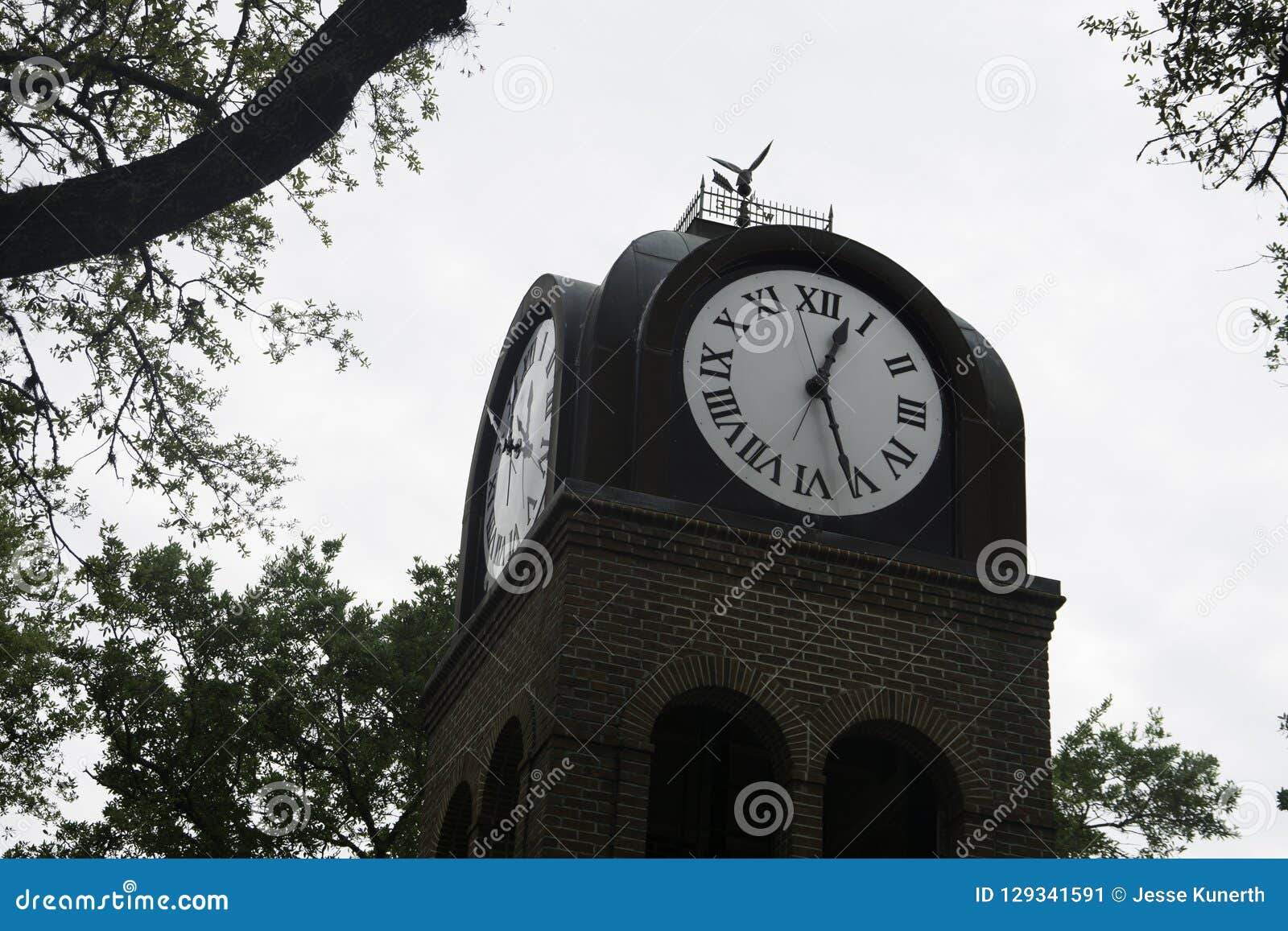 Clock Tower in Gainesville, Florida Stock Image Image of overcast