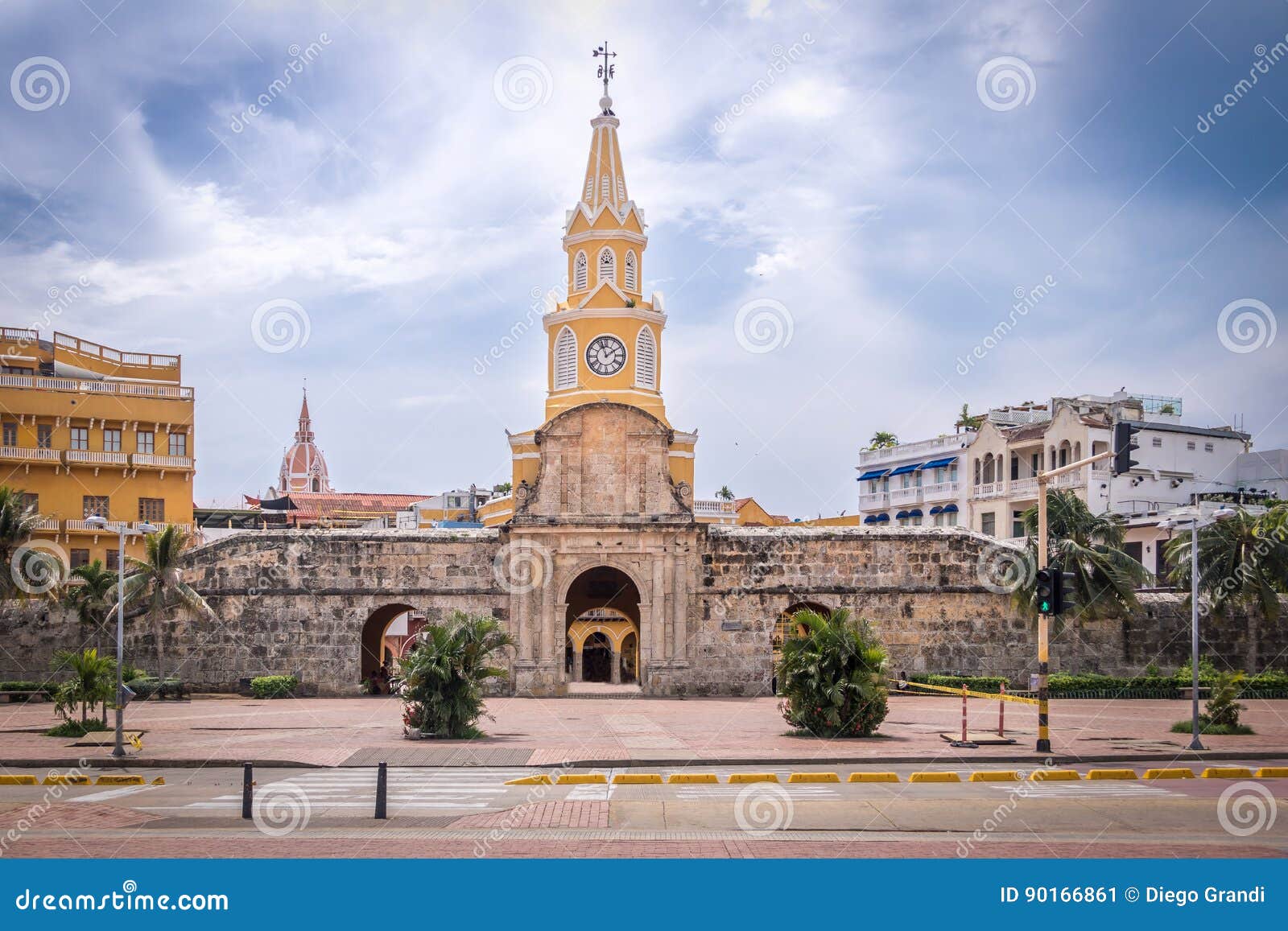 clock tower gate - cartagena de indias, colombia