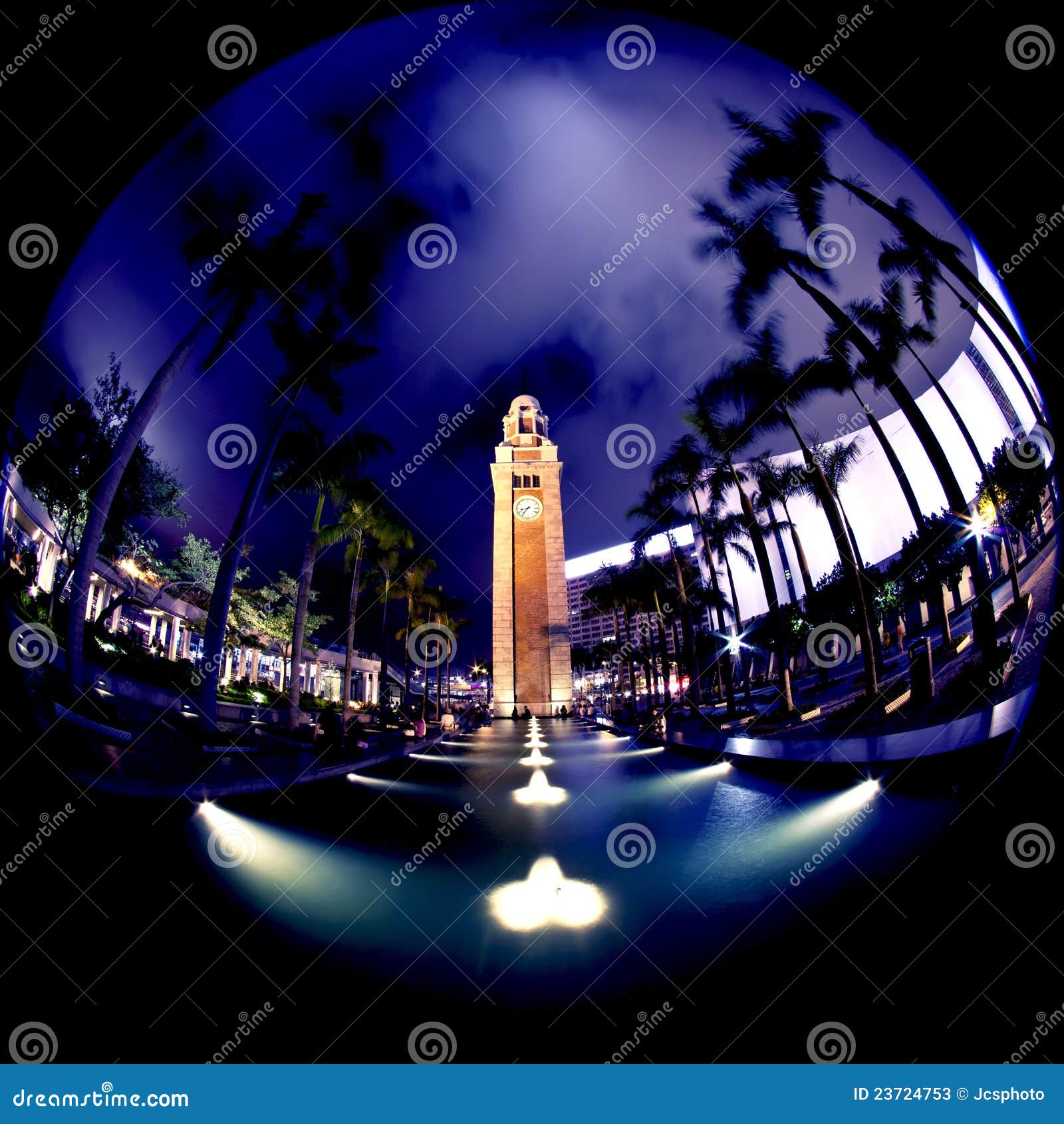 Clock tower in hong kong stock image. Image of buildings 23724753