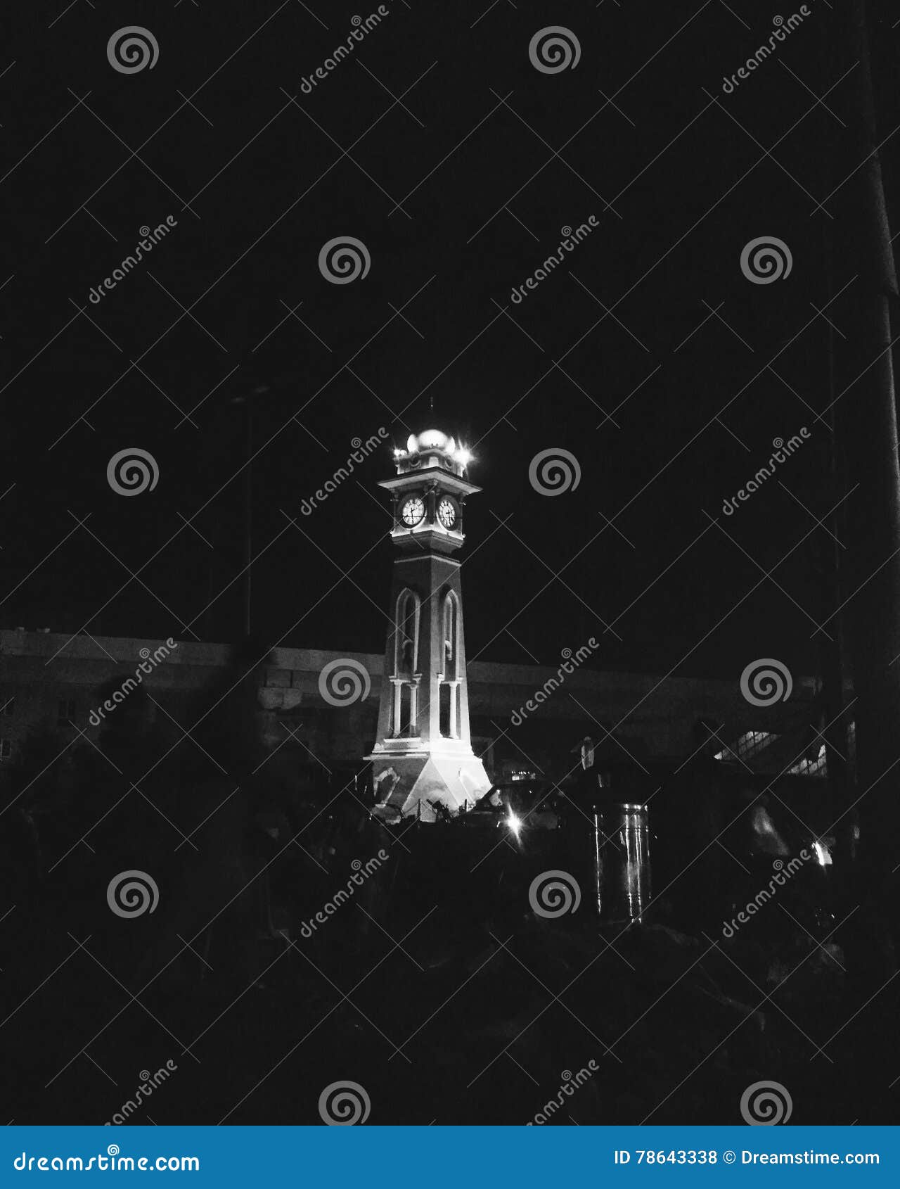 Clock tower stock photo. Image of tower, give, lahore 78643338