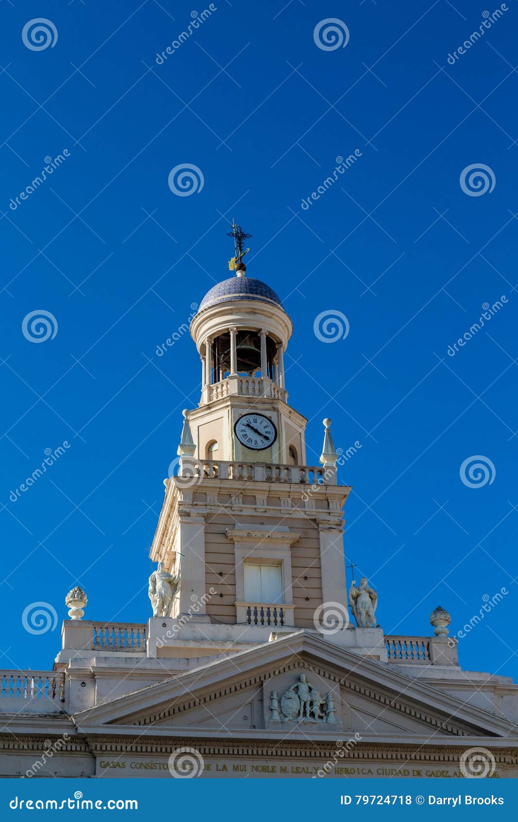 Clock Tower in Seville stock photo. Image of famous, travel 79724718