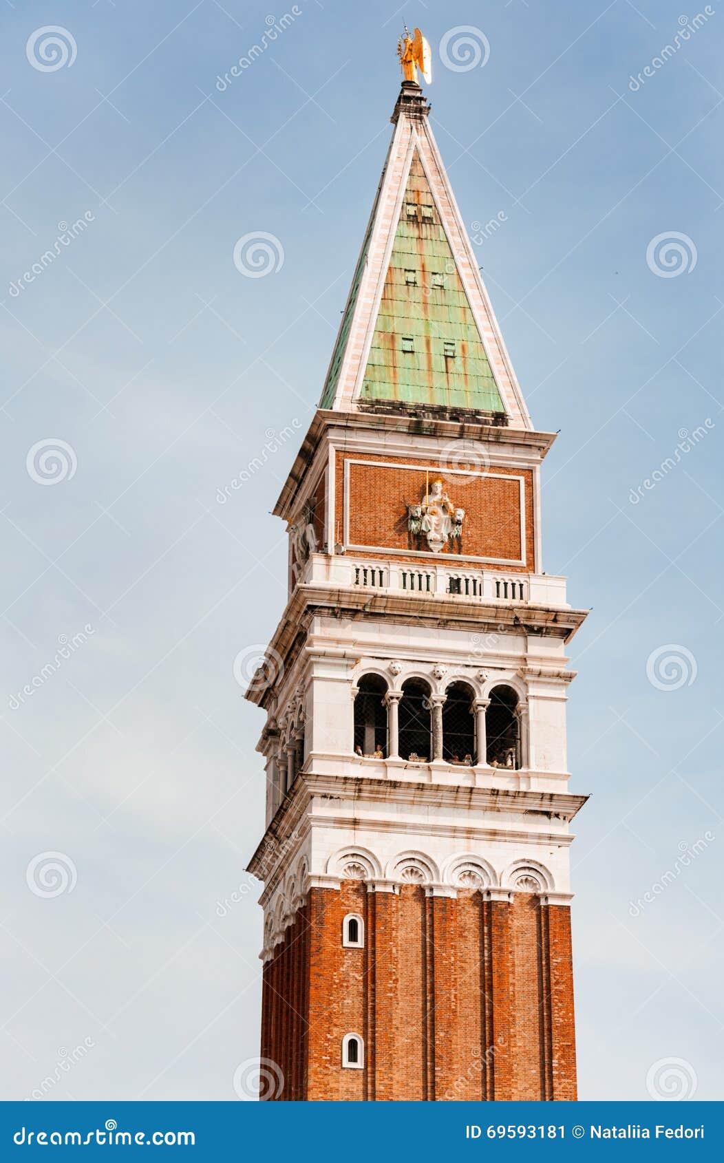 Clock Tower in Venice, Italy. Stock Image Image of italian, sculpture