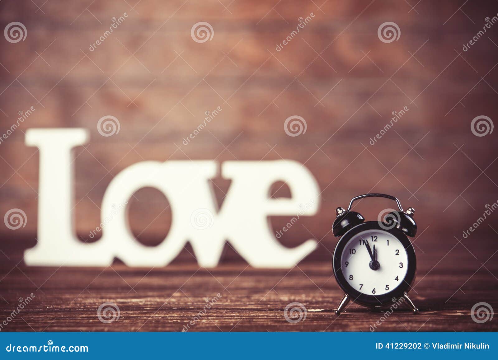 Clock with word love stock photo. Image of bell, background 41229202