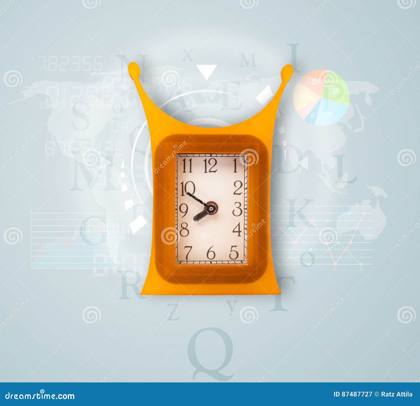 Clocks with World Time and Finance Business Concept Stock Image Image