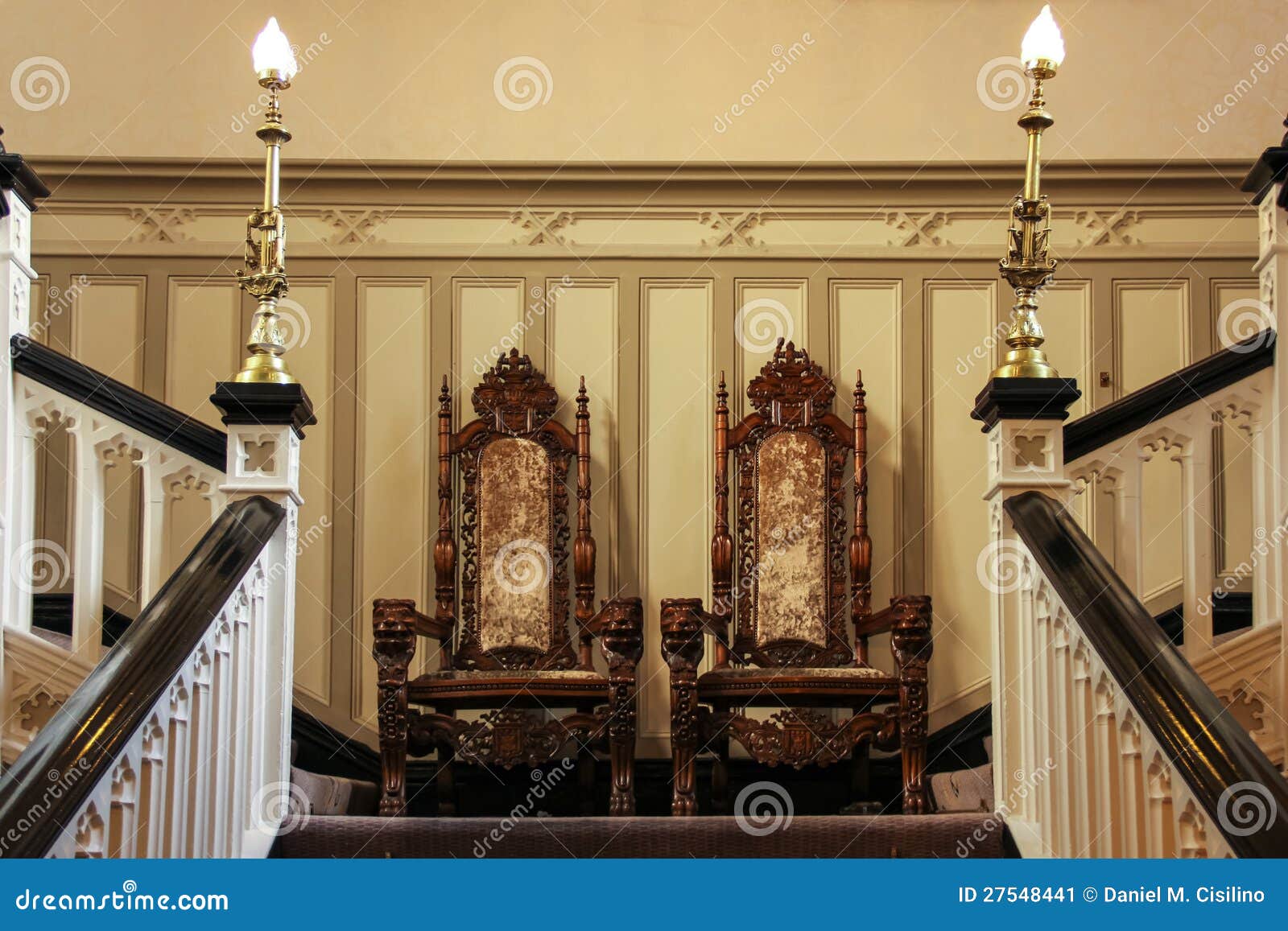 Clontarf Castle, Twin Chairs. . Dublin. Ireland Stock Image Image of