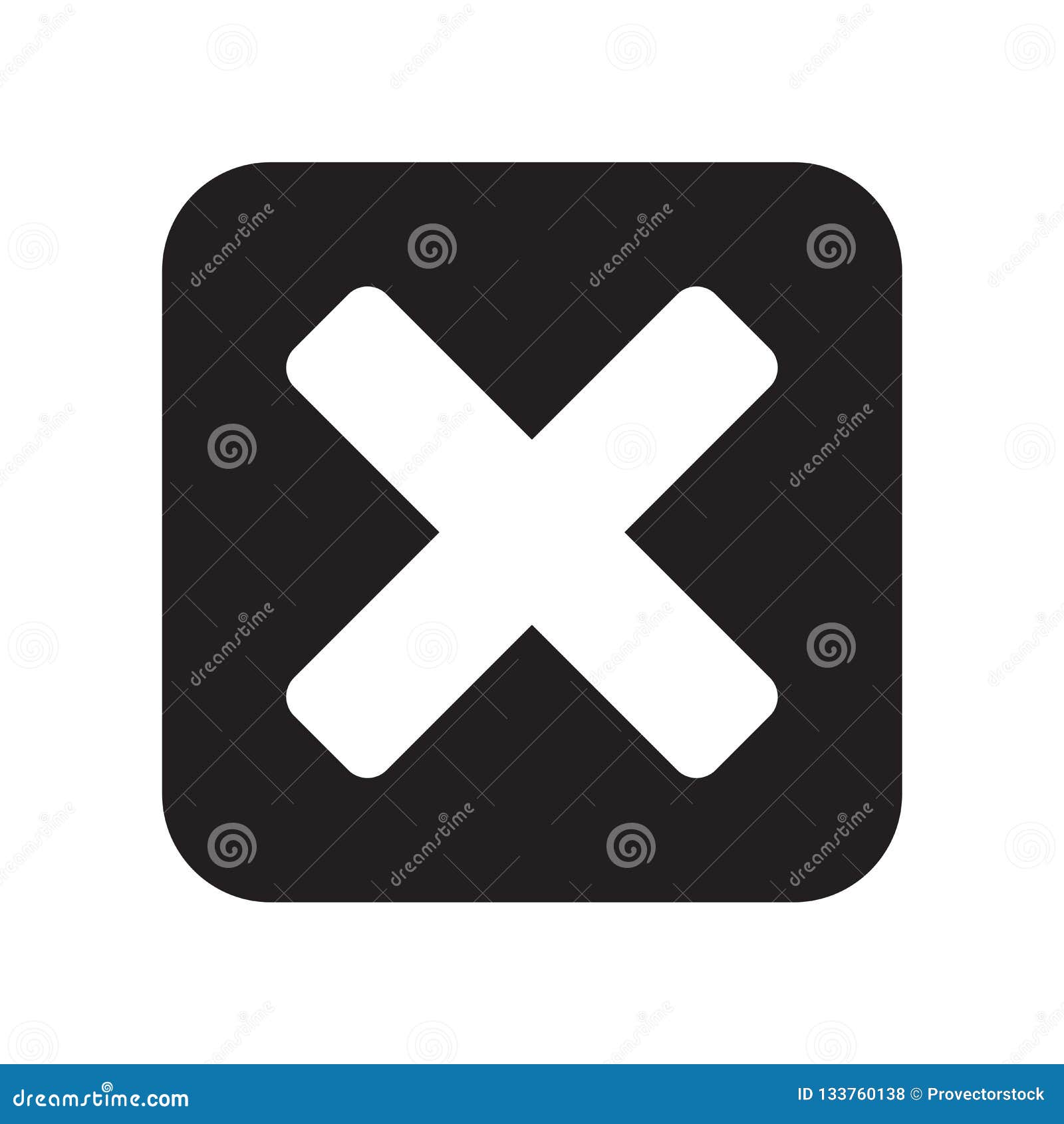 Close Icon Vector Sign and Symbol Isolated on White Background, Close