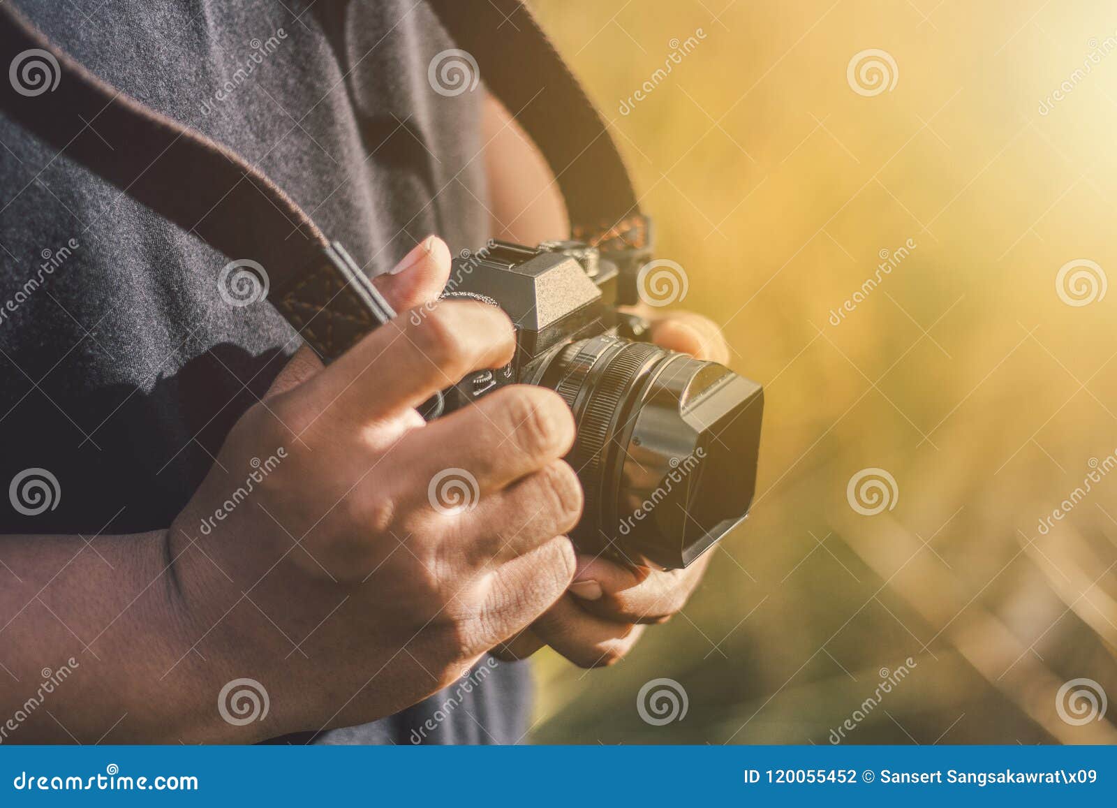 man taking photo by camara