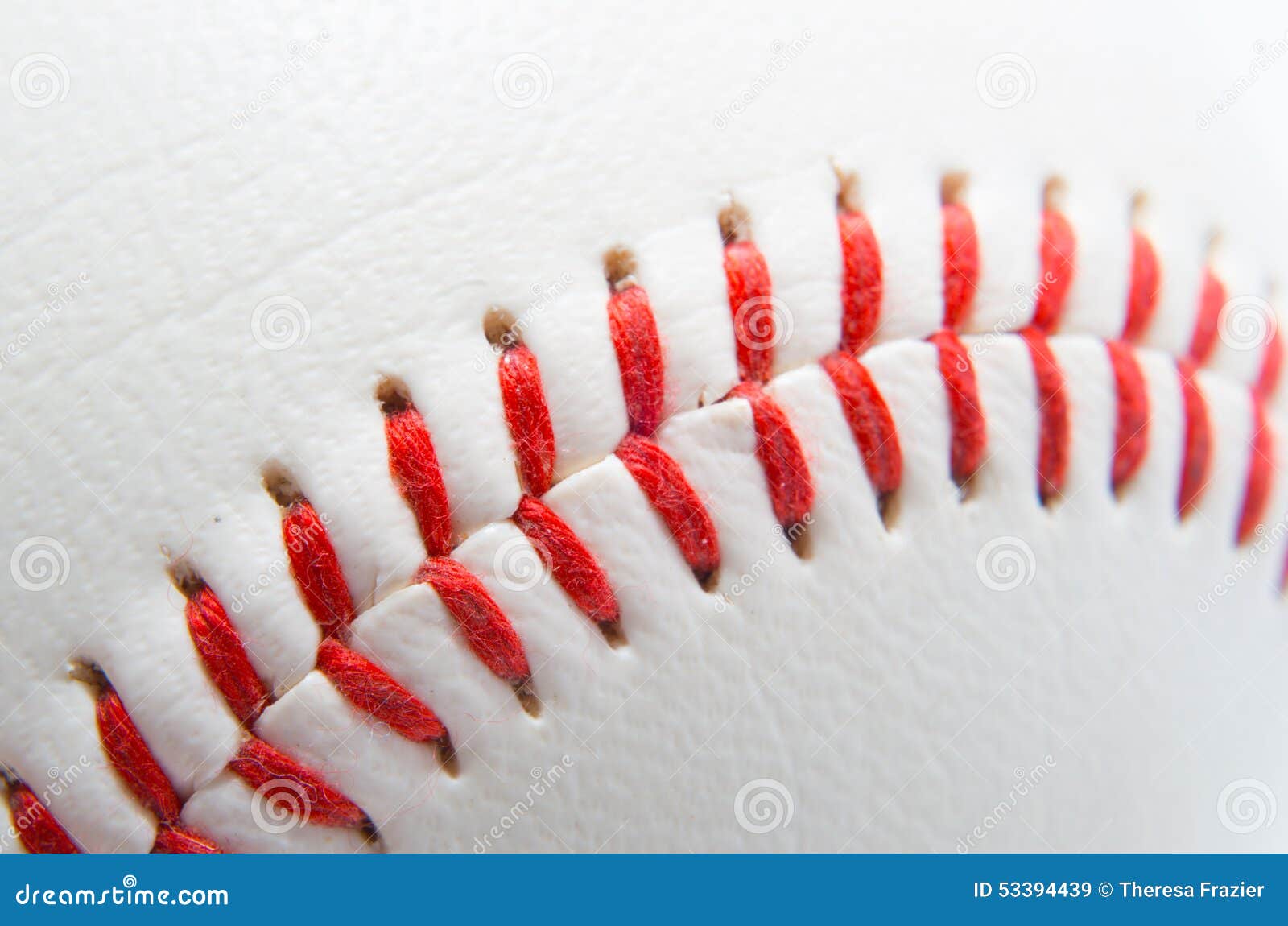 Close Shot of Baseball Stitches Stock Image Image of shot, food 53394439