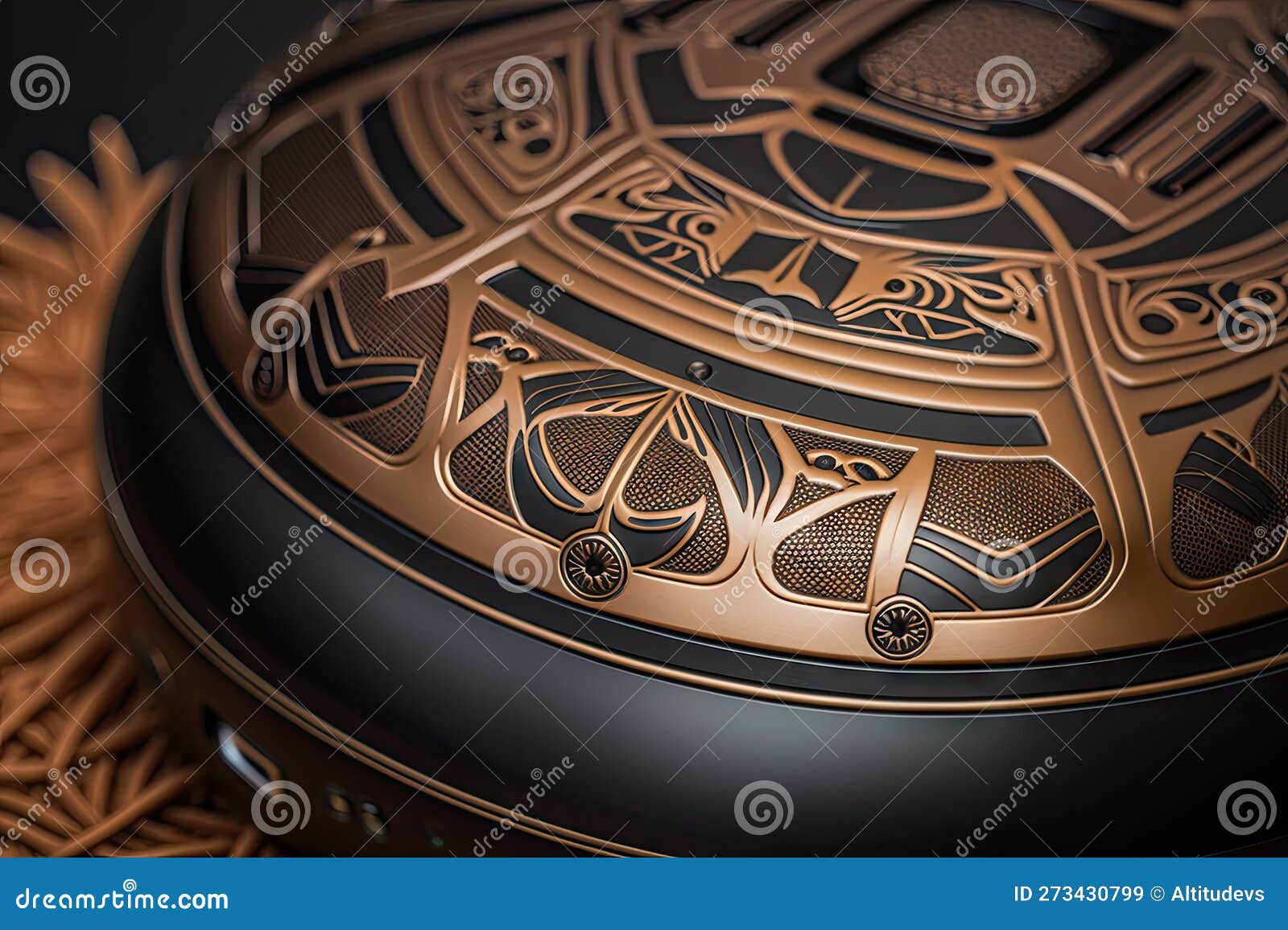 close-up of android robot vacuum's head, showing the intricate 