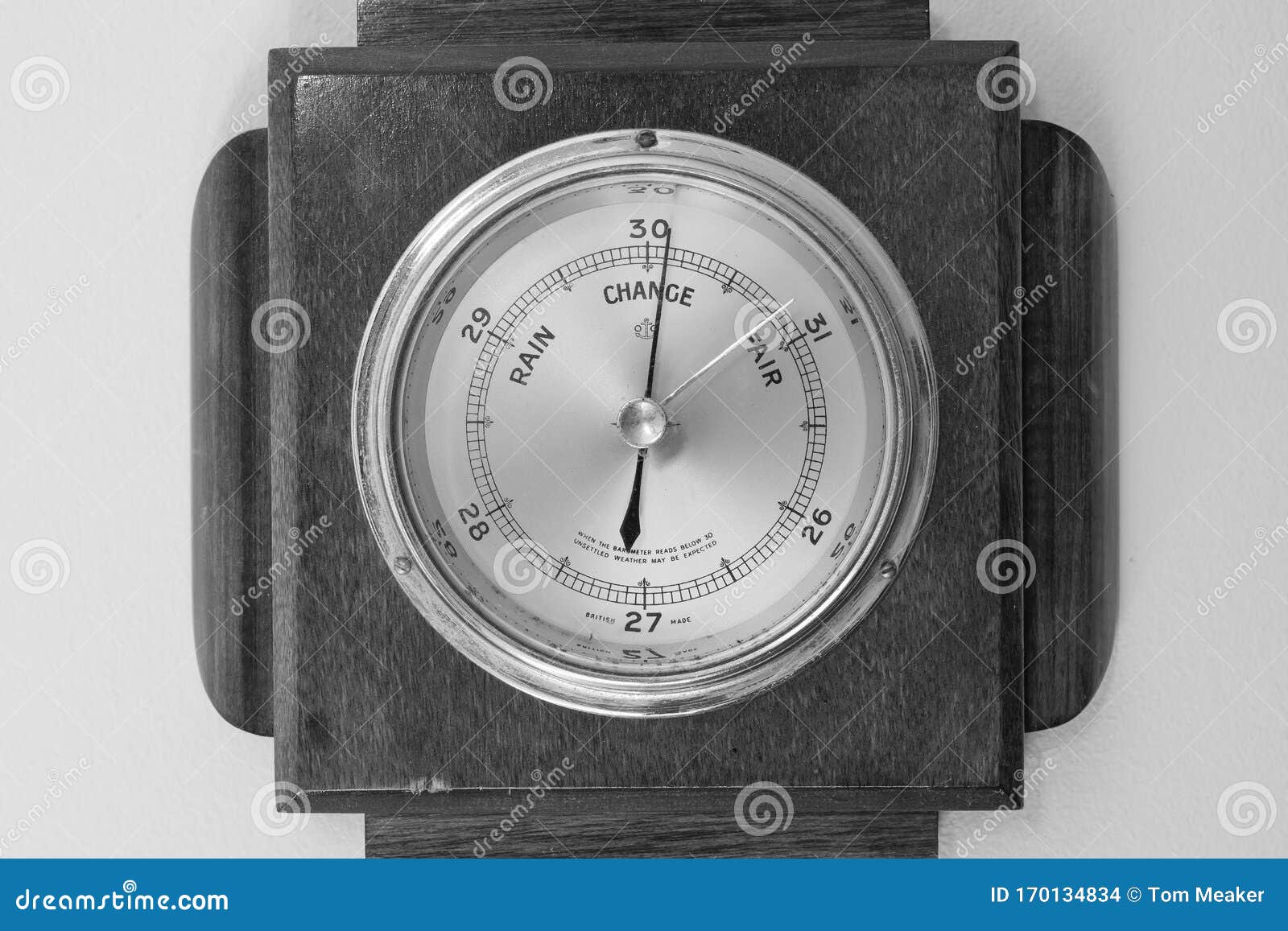 Barometer stock photo. Image of needle, round, black 170134834