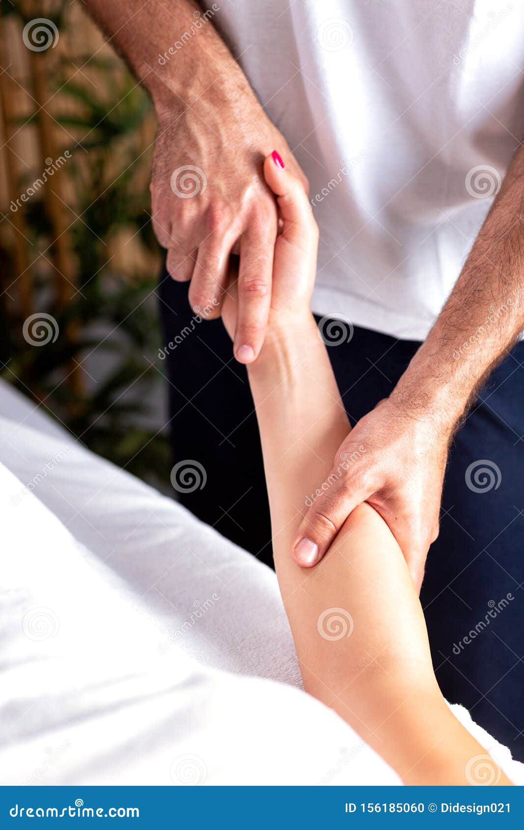 Close up of arm massage stock photo. Image of deep, female 156185060