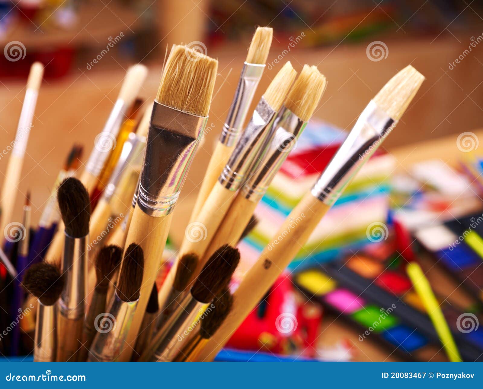 Artwork Workplace Creative Accessories Art Tools Painting Drawing Art  Supplies Stock Photo by ©borjomi88 202829928