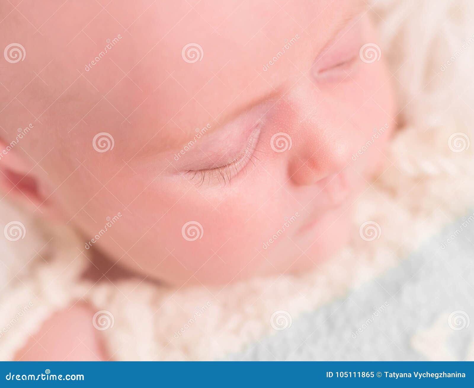 Closeup Baby Face Sleeping on Pillow Stock Image Image of childhood, beauty 105111865