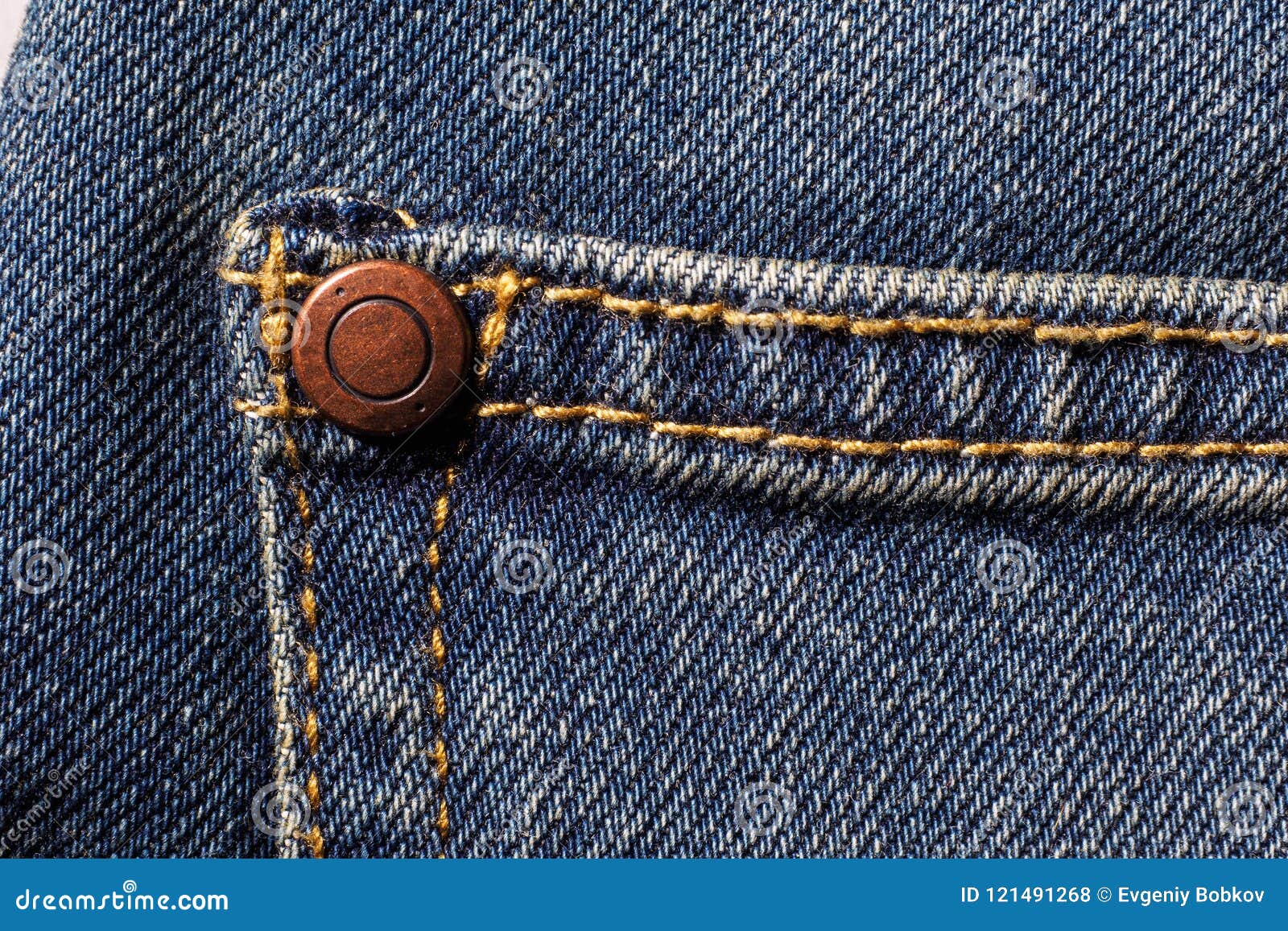 Close Up Back Blue Jeans Denim Pocket Texture. Stock Photo - Image of ...