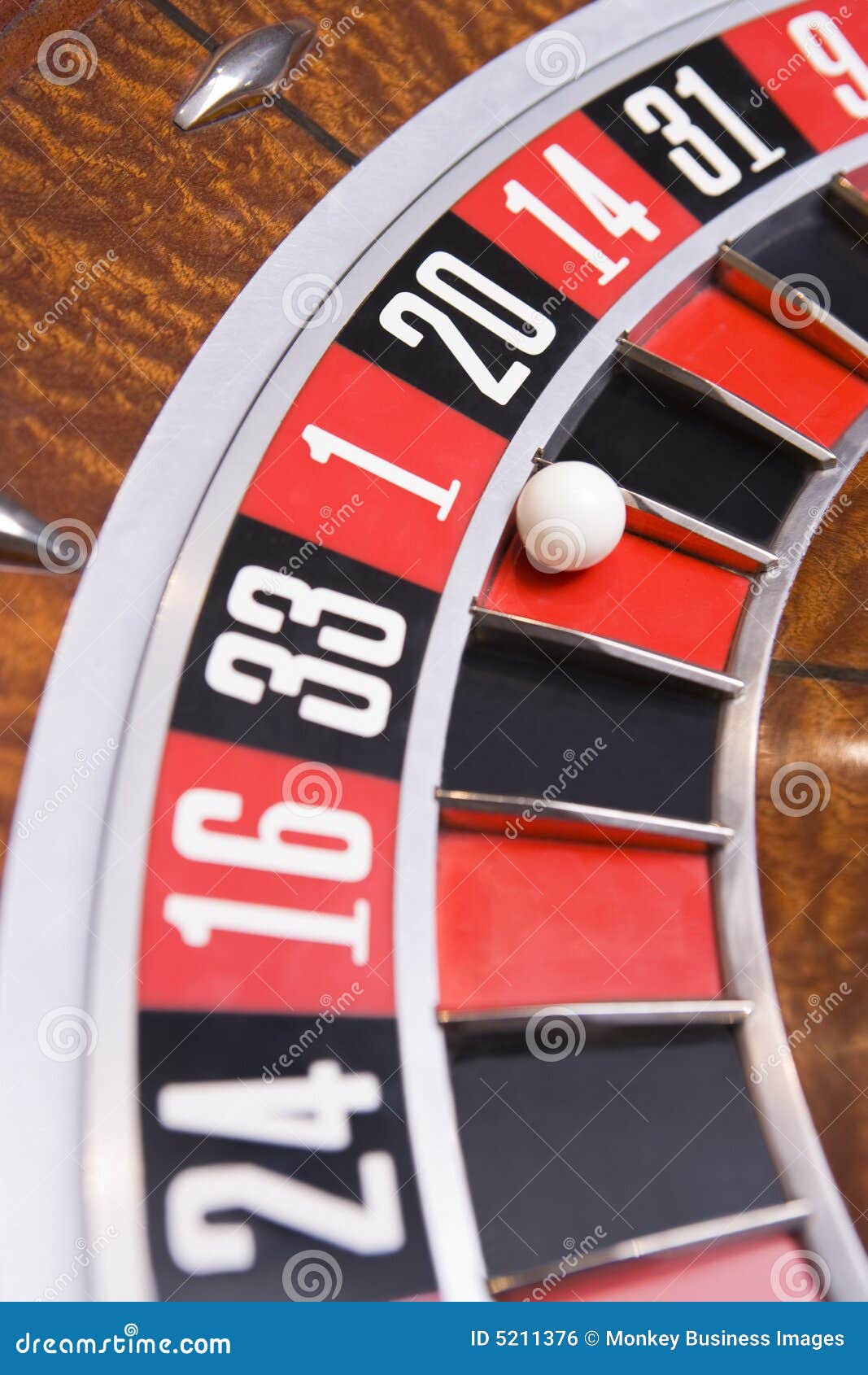 Close Up of Ball on Roulette Wheel Stock Photo Image of vertical, metaphor 5211376