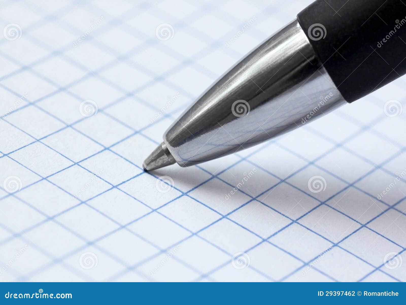 Close up of ballpoint pen stock photo. Image of memo 29397462
