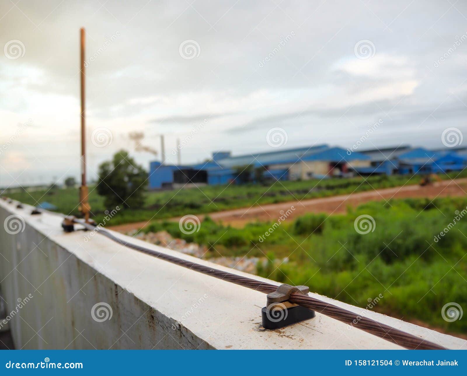 Bare Copper Wires In A Junction Box Stock Image