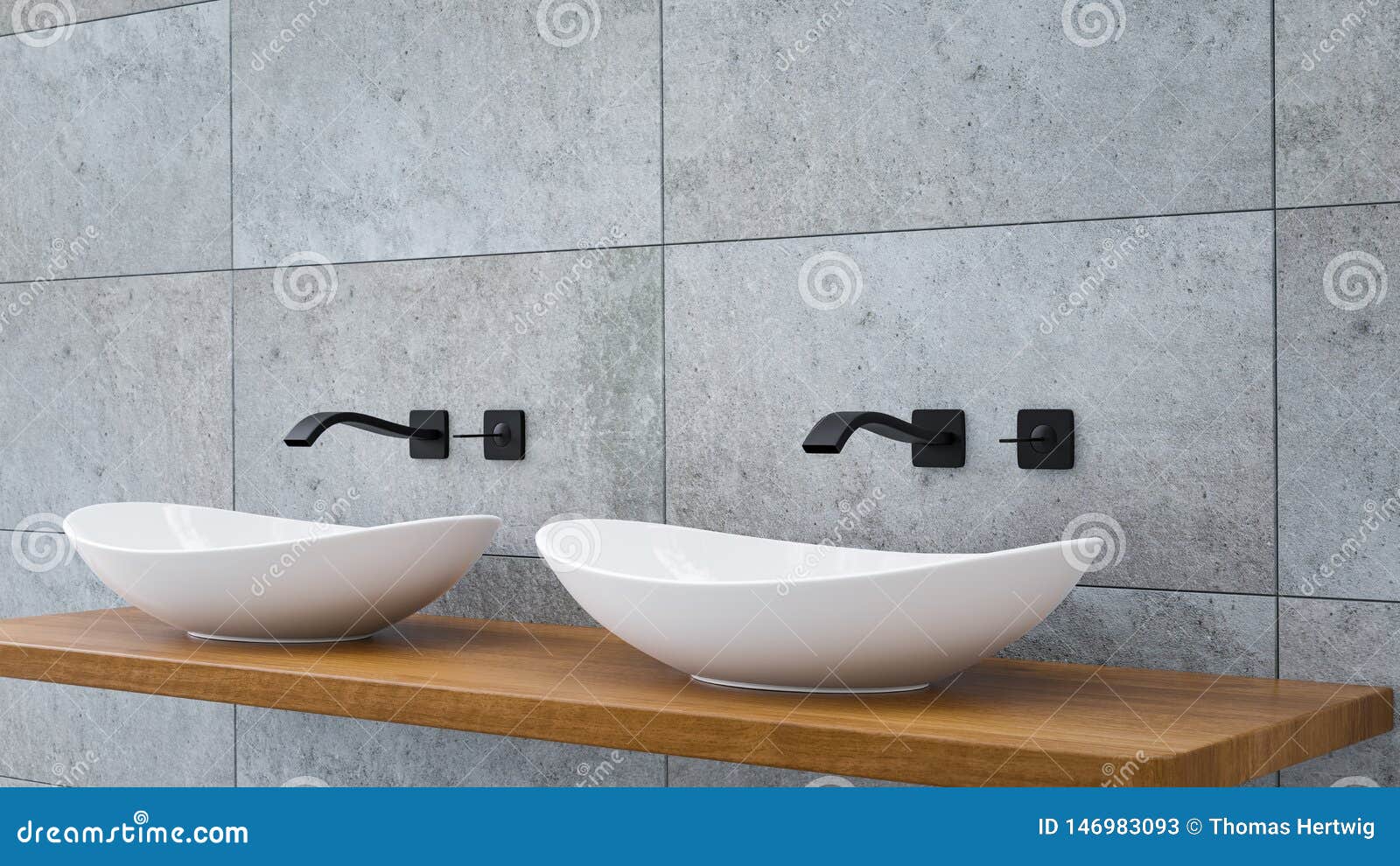 close up of bathroom vanity basin on a wodden oak top vanity with black water faucet 3d-