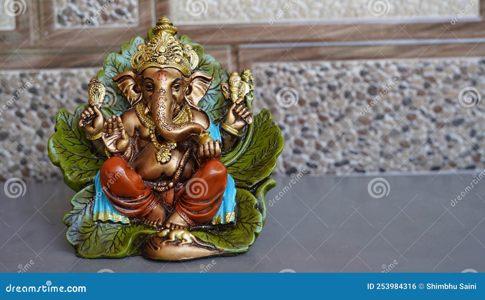 Close Up of Beautiful Ganesha Idol. Ganesh Chaturthi is a Hindu ...