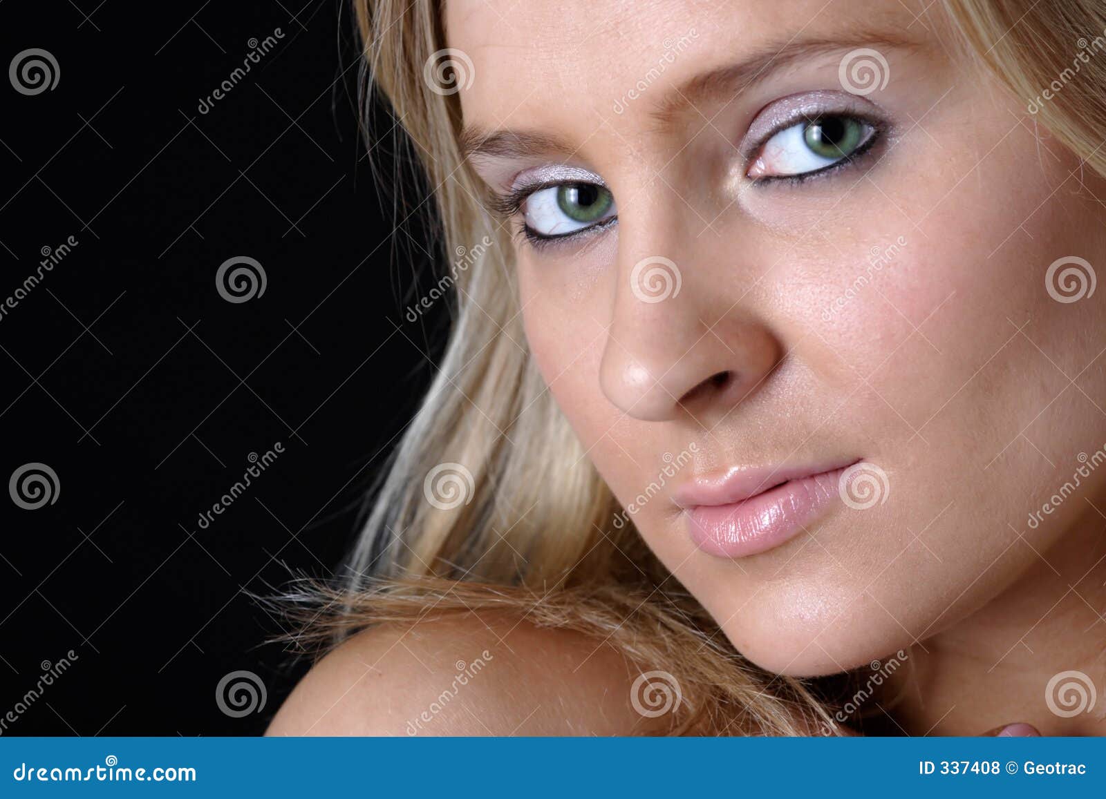 Close Up of Beautiful Green Eyes Stock Photo Image of green, face 337408