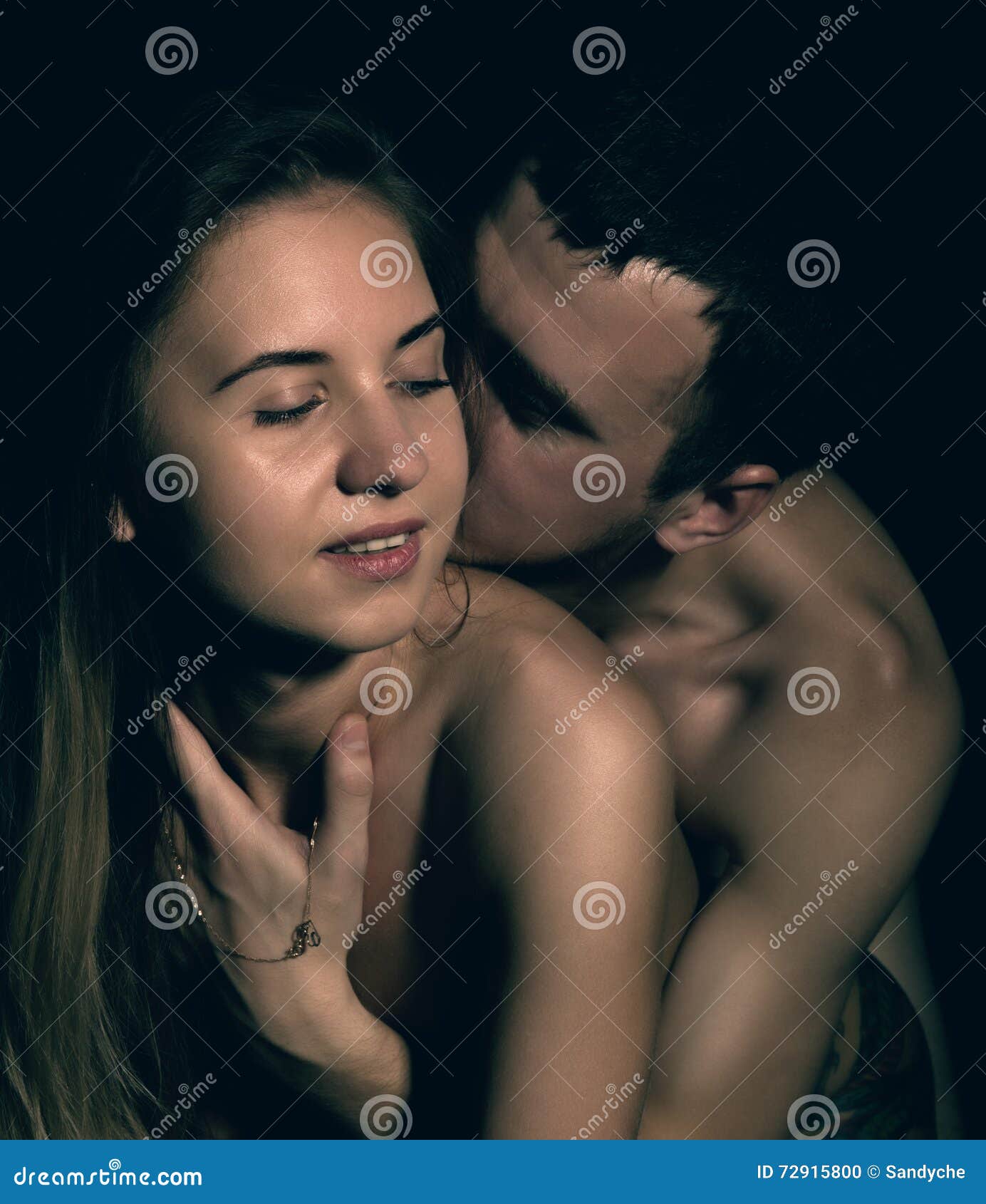 Porn Guy Biting Boobs